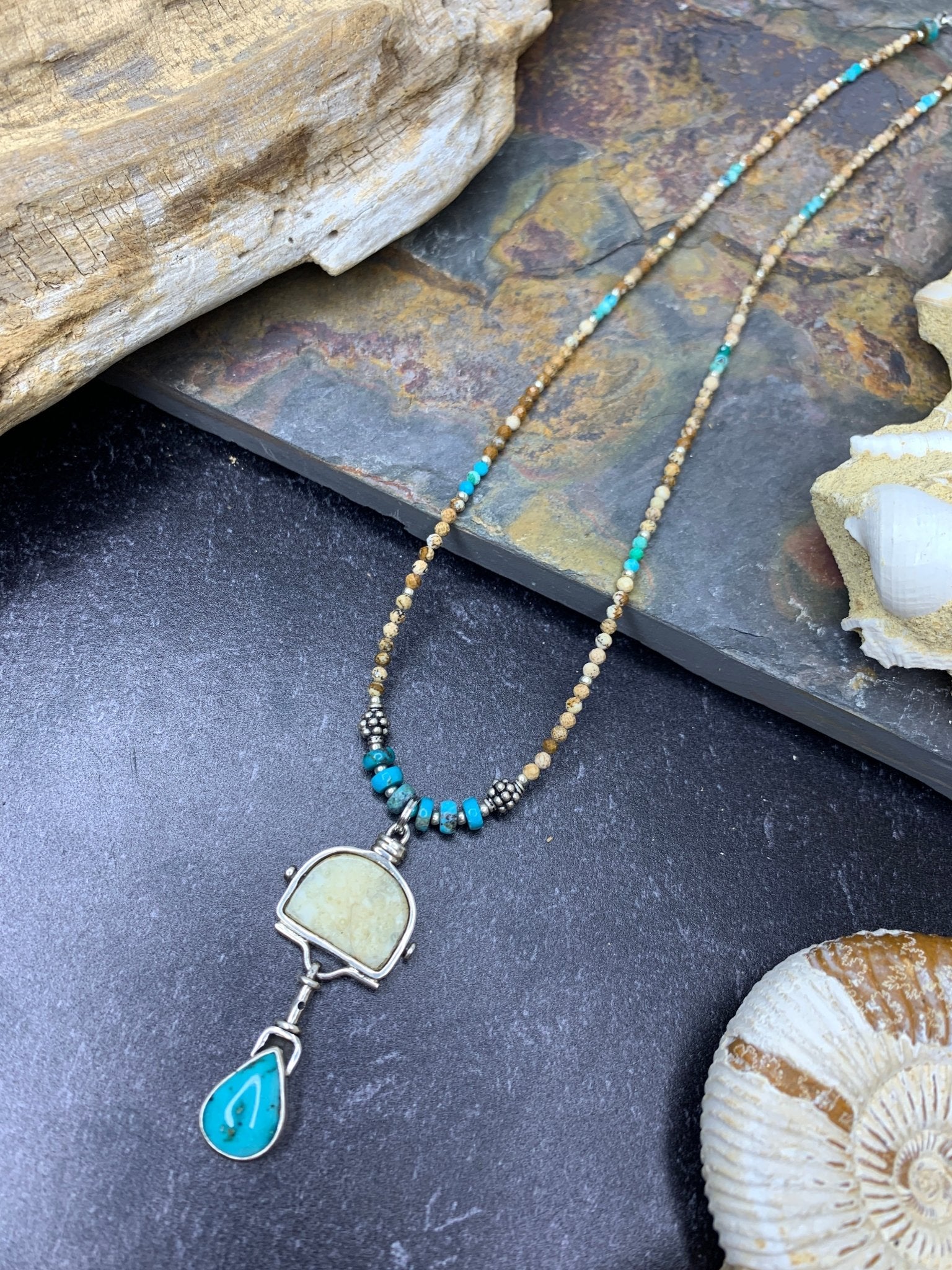 Fosilart Gemstone Necklace #520-02FosilartNecklace