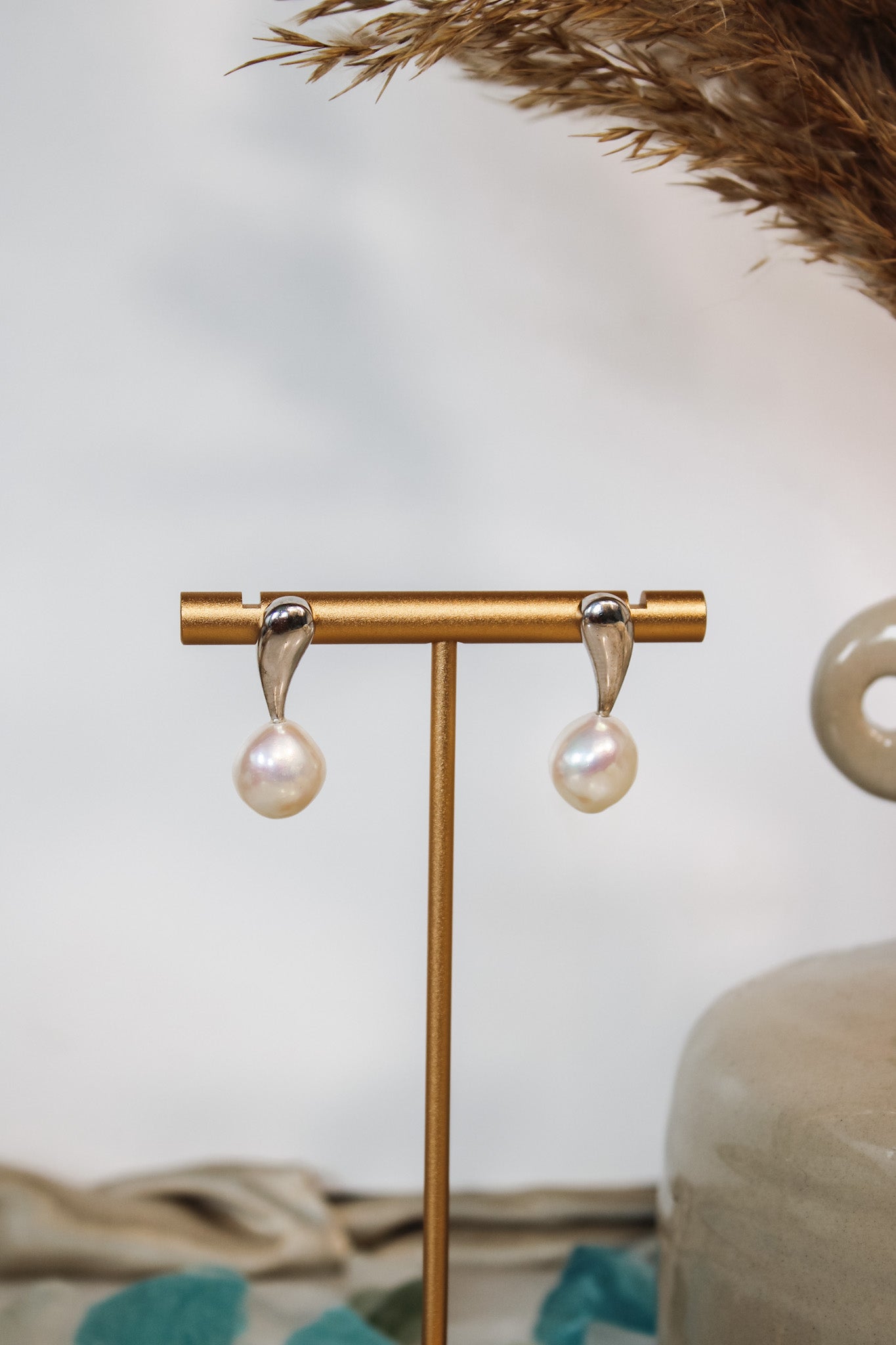 Freshwater Pearl PostsJinjaEarrings