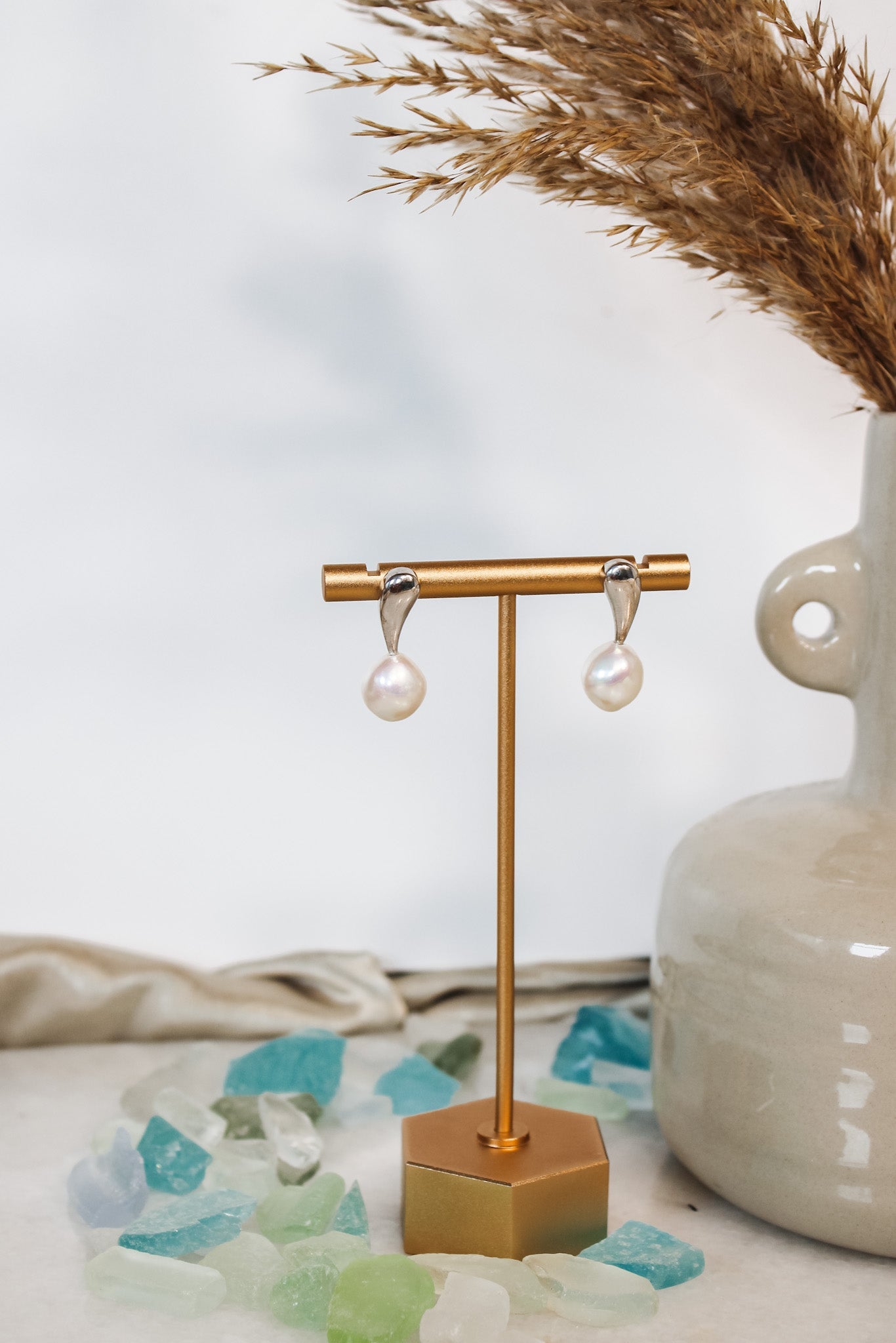 Freshwater Pearl PostsJinjaEarrings