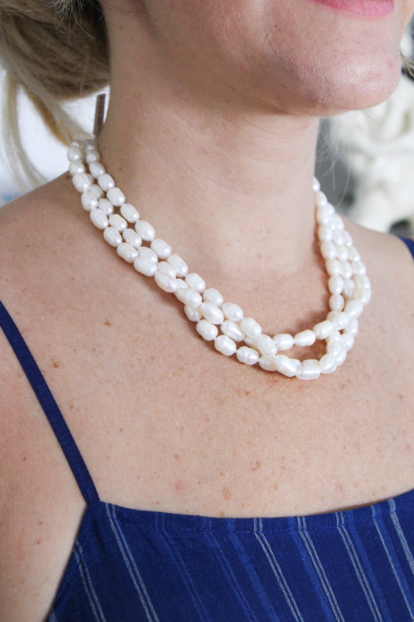 Freshwater Three Layer NecklaceJinjaNecklaces