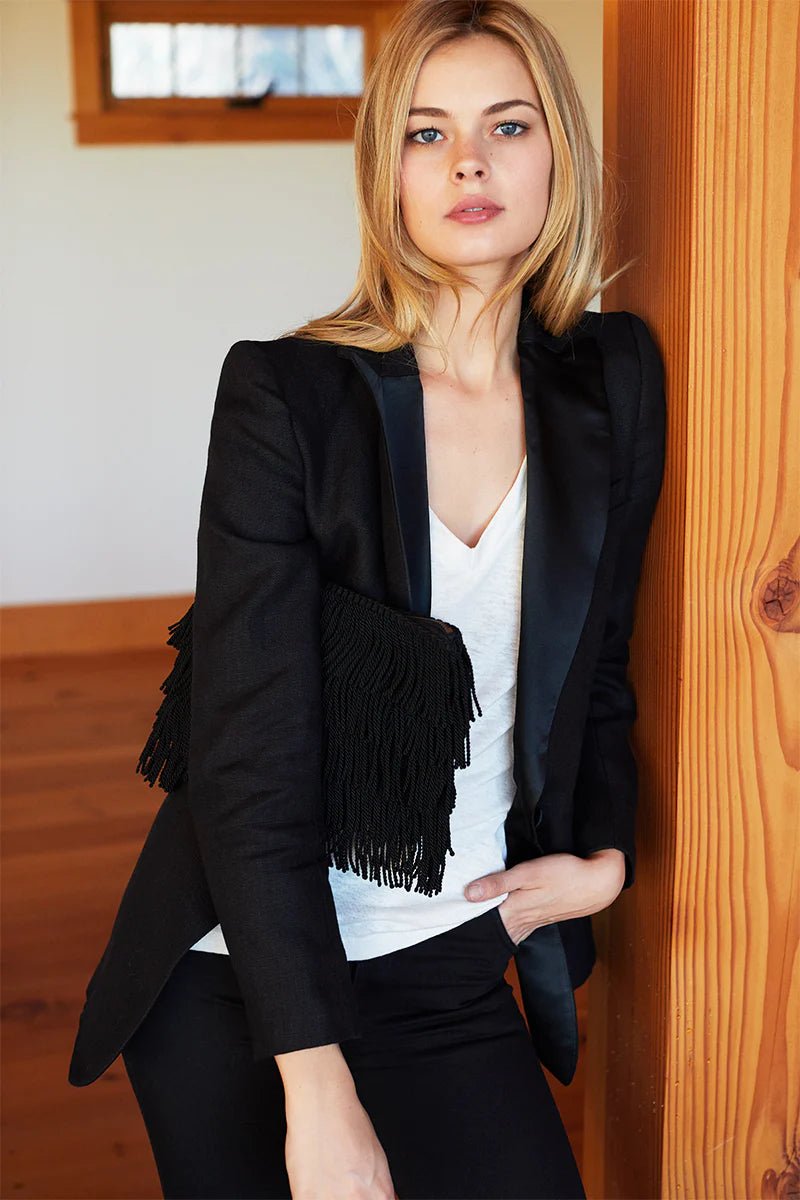 Fringe Clutch - BlackEmerson FryPurse