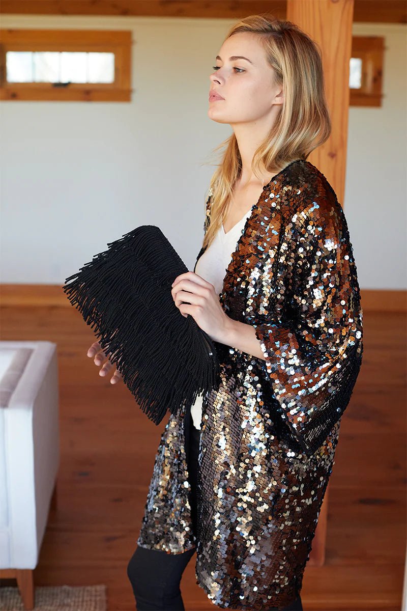 Fringe Clutch - BlackEmerson FryPurse