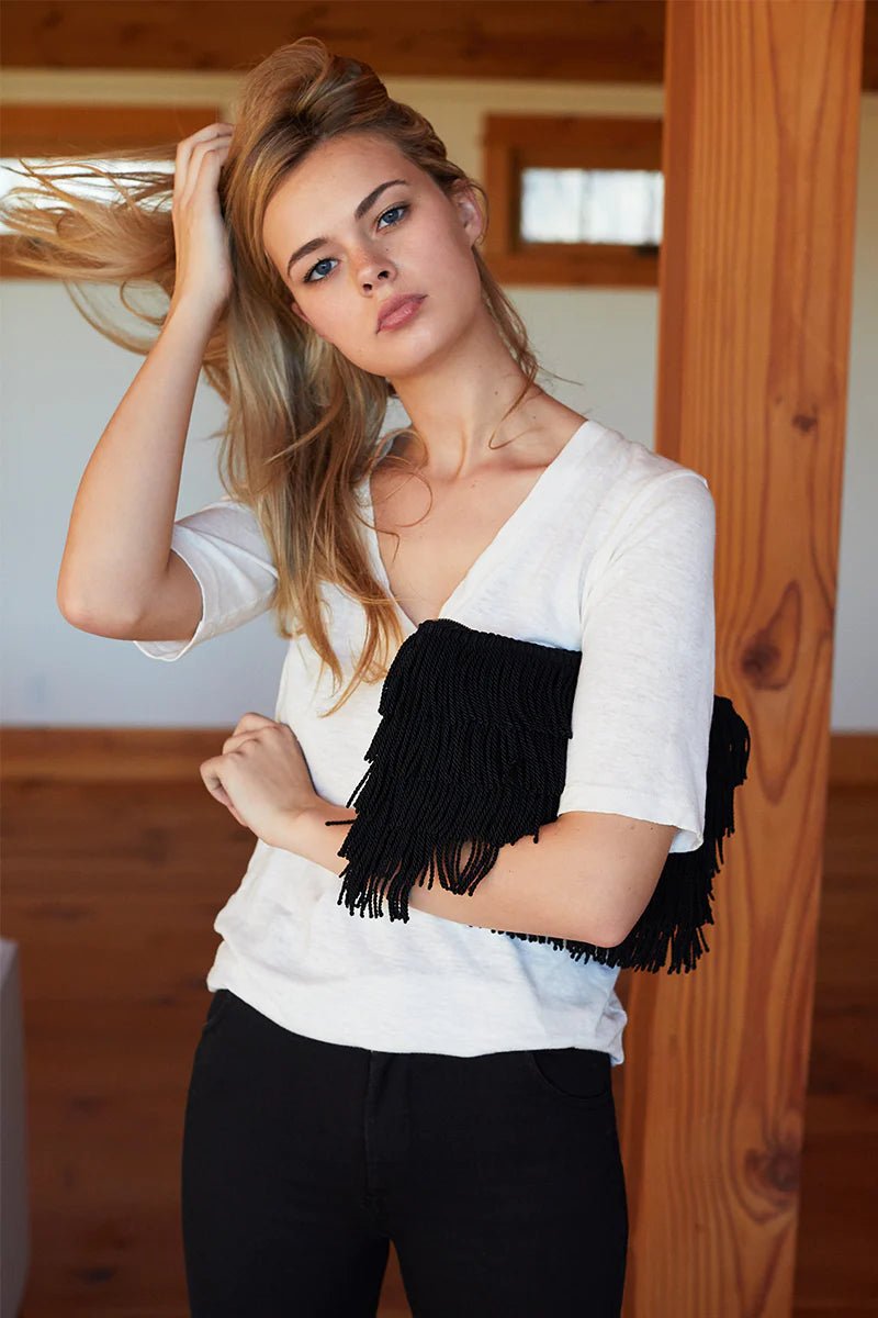 Fringe Clutch - BlackEmerson FryPurse