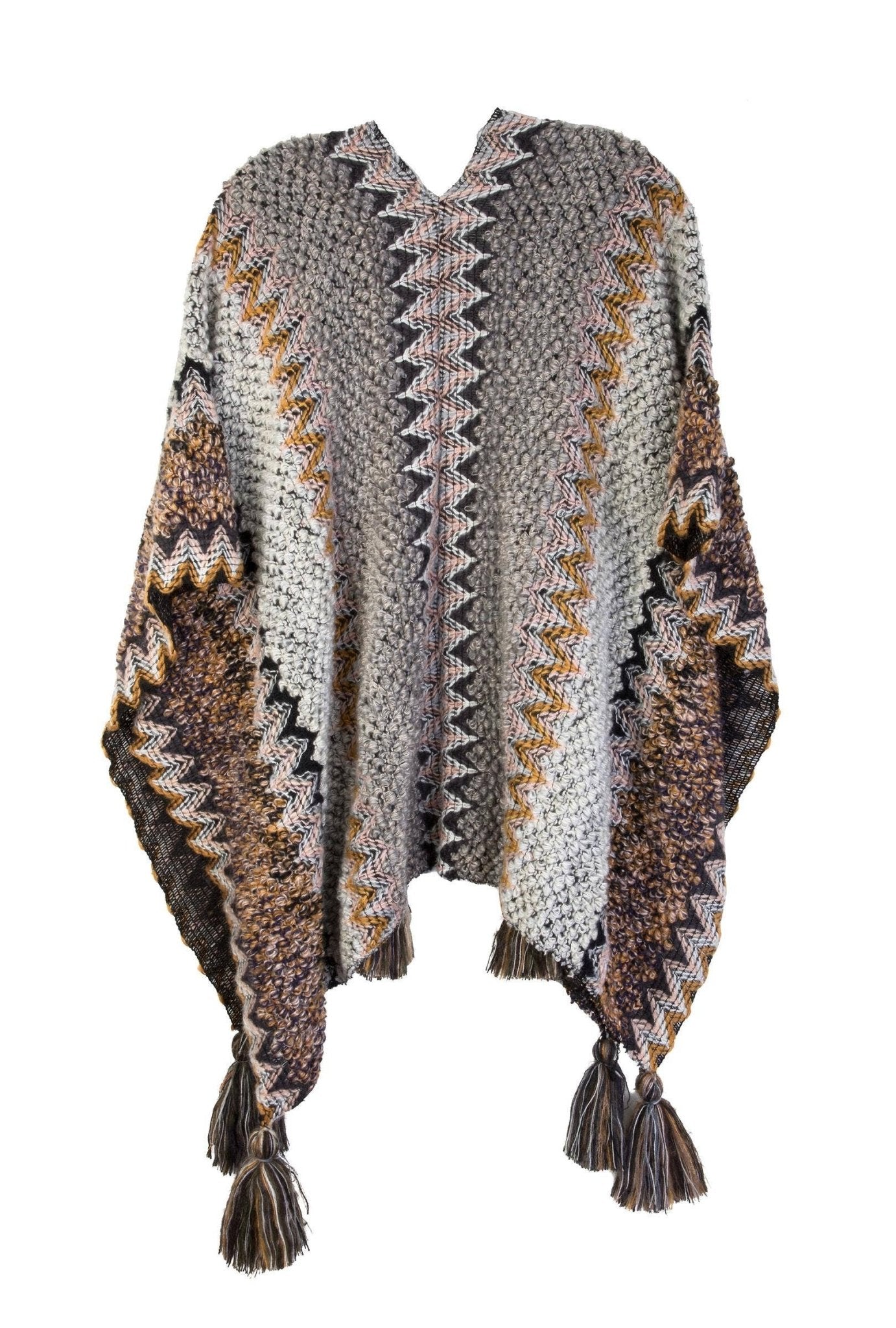 Fringed Knit Kimono: GreySAACHICoats & Jackets