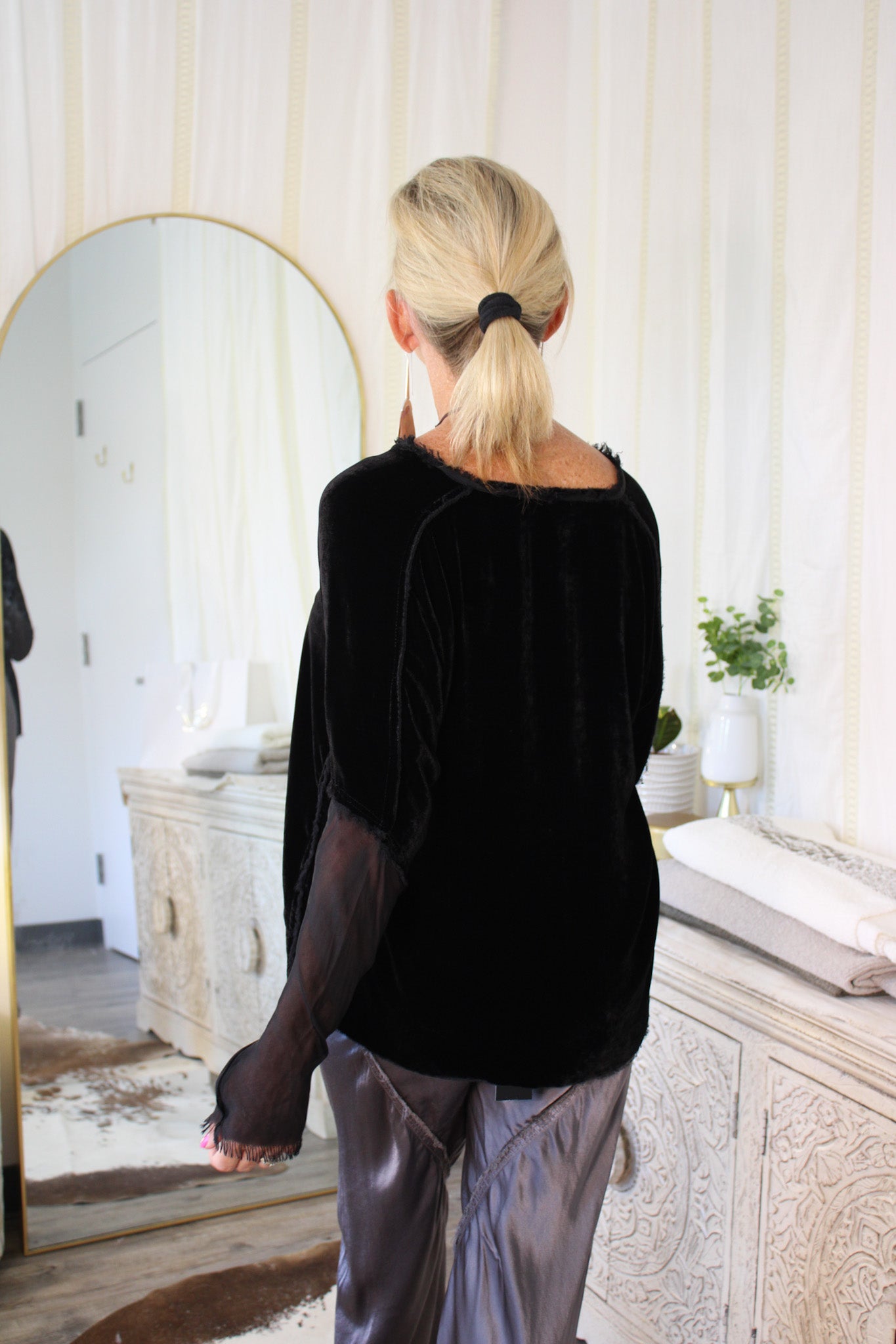 Glen Blouse - BlackJagaShirt