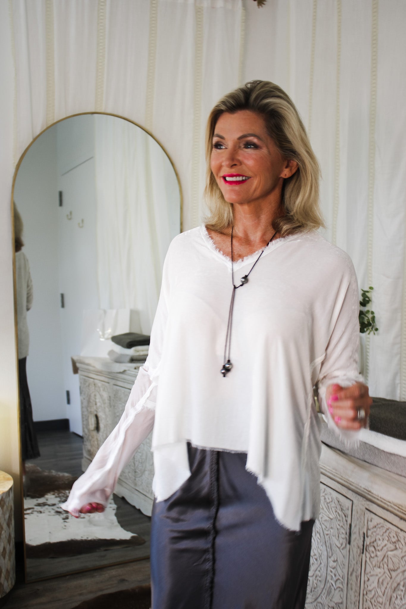 Glen Blouse - Off WhiteJagaShirts