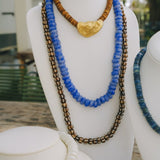 Gold Oyster, Brown Coconut Bead Choker NecklaceRobin JacksonNecklaces