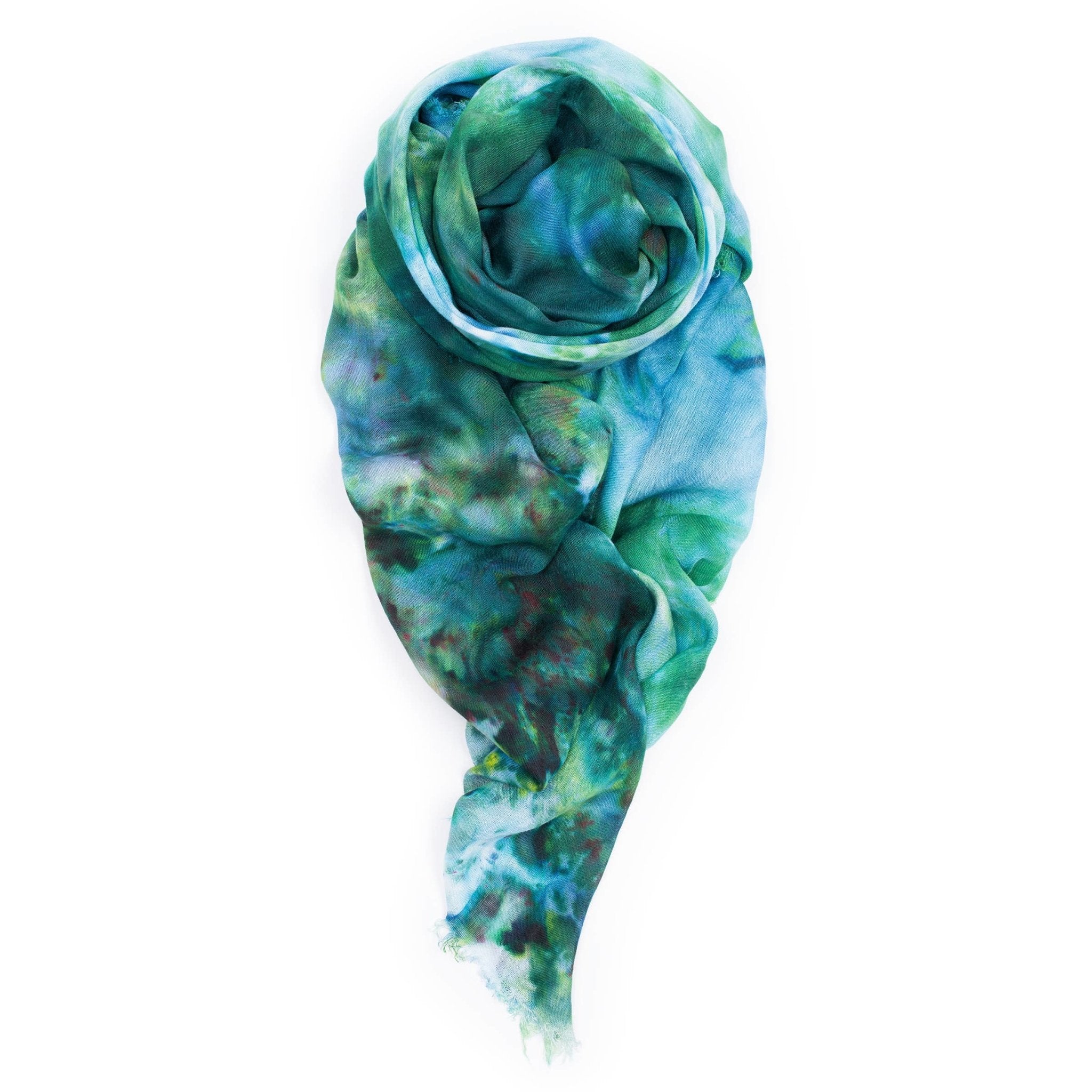 Gouache Scarf - Green/Yellowfig & bella