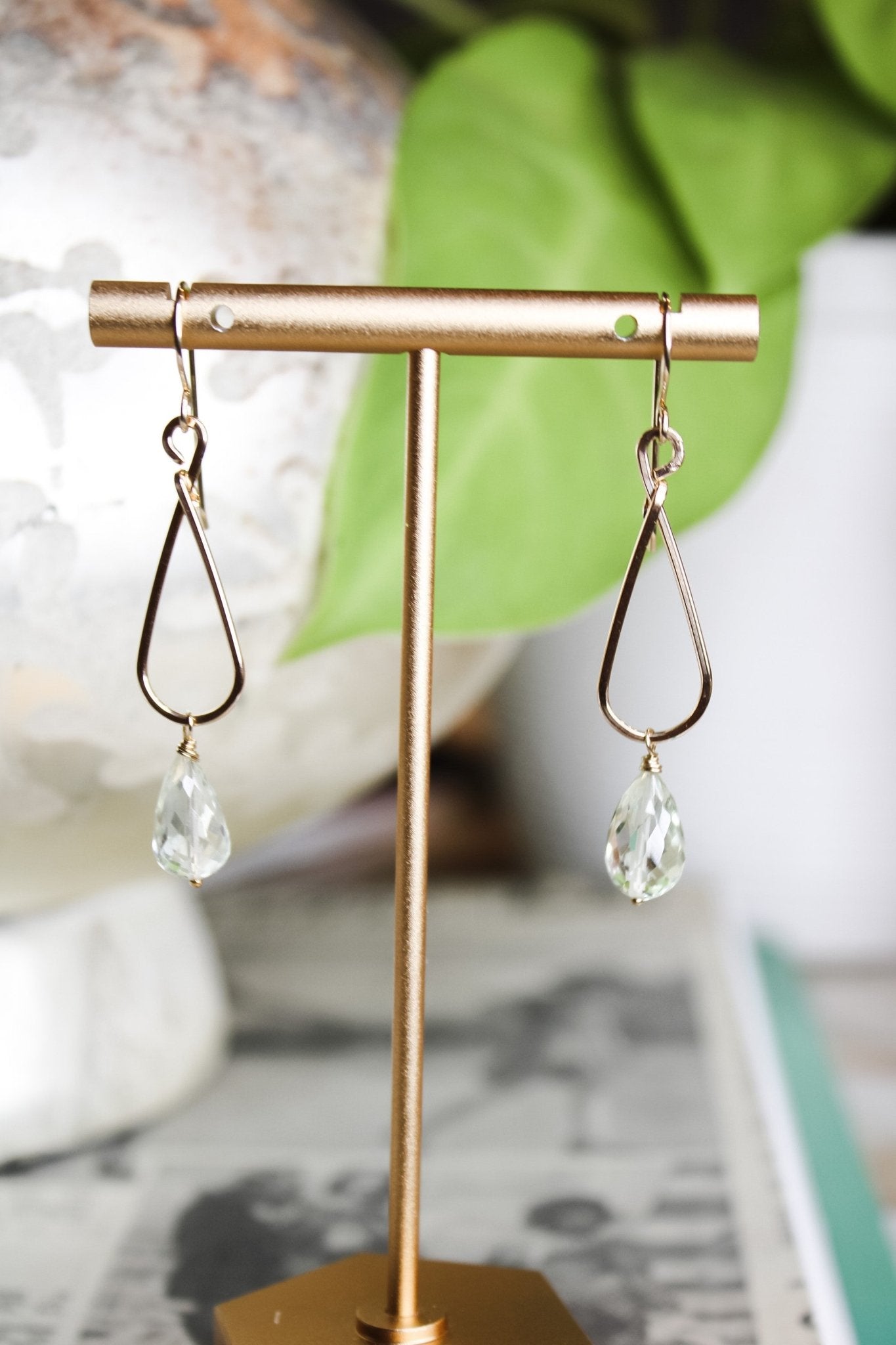 Green Amethyst Hoops #1363James & Jezebelleearrings