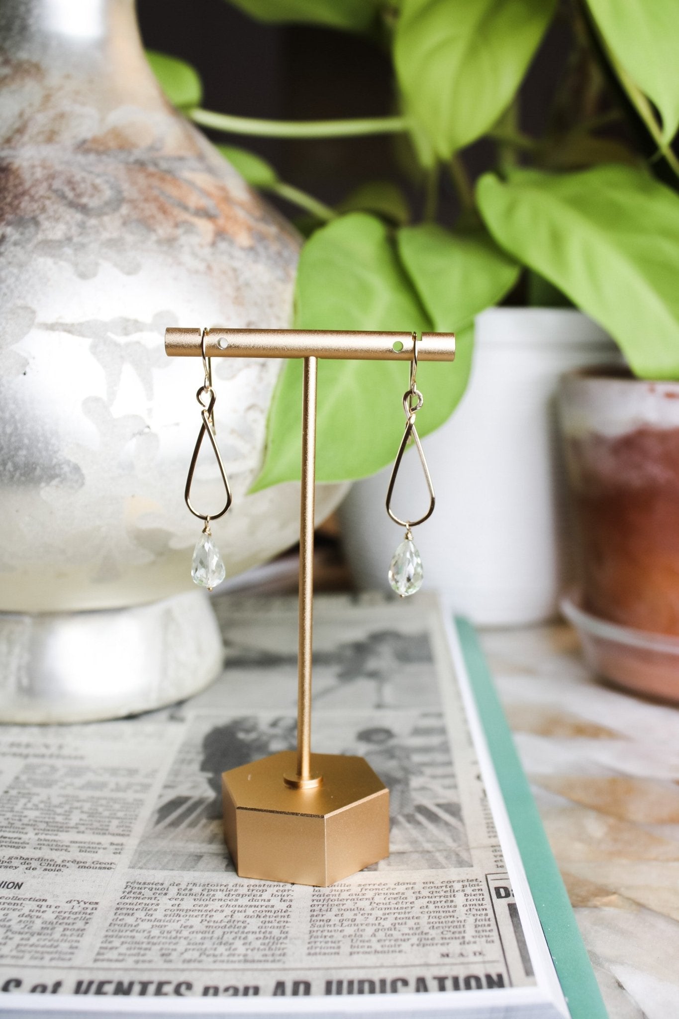 Green Amethyst Hoops #1363James & Jezebelleearrings