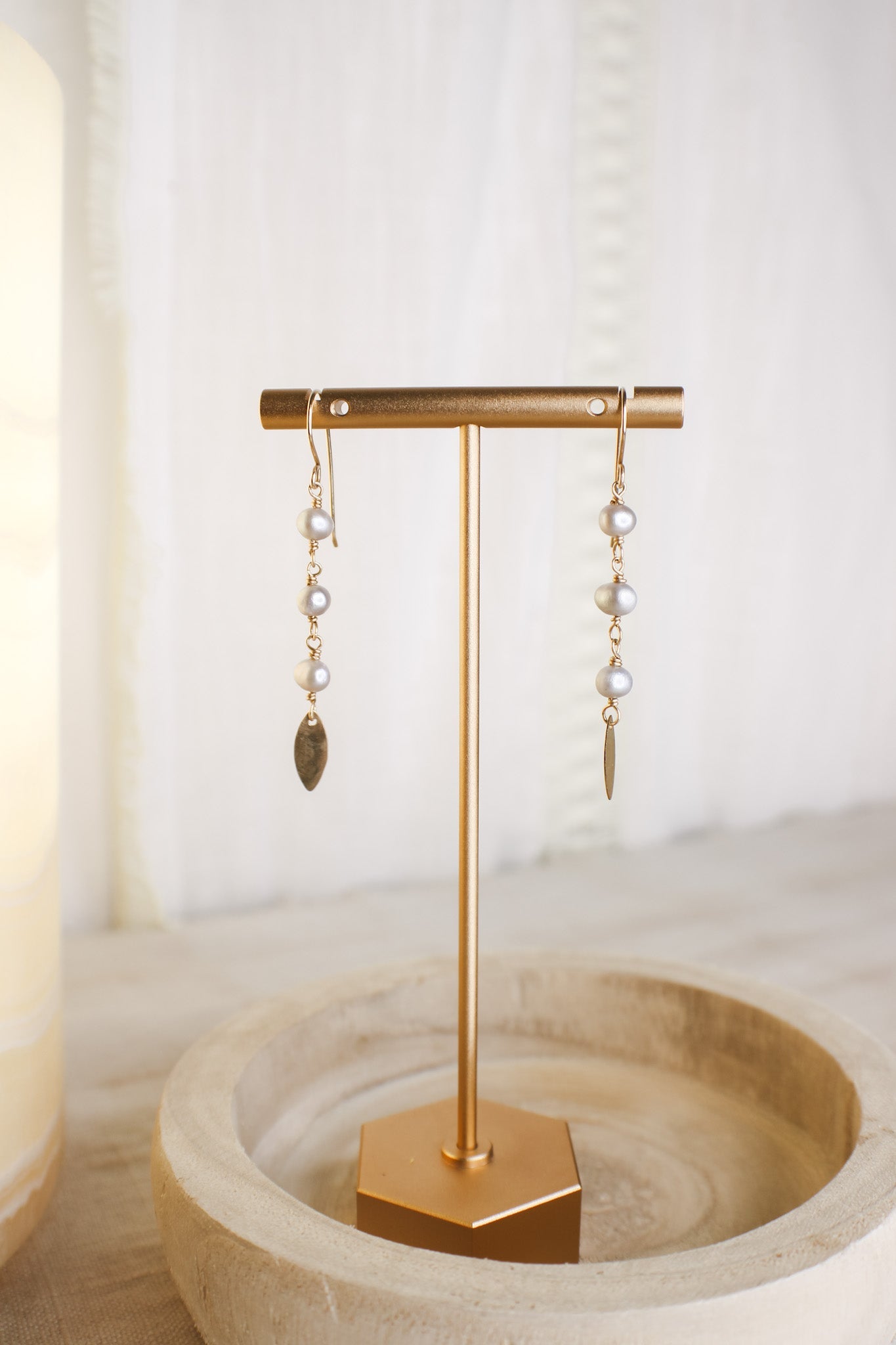 Grey Pearl Earrings #7108James & JezebelleEarrings