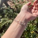 Hand-Forged Fine Silver Paperclip BraceletRedimereBracelet