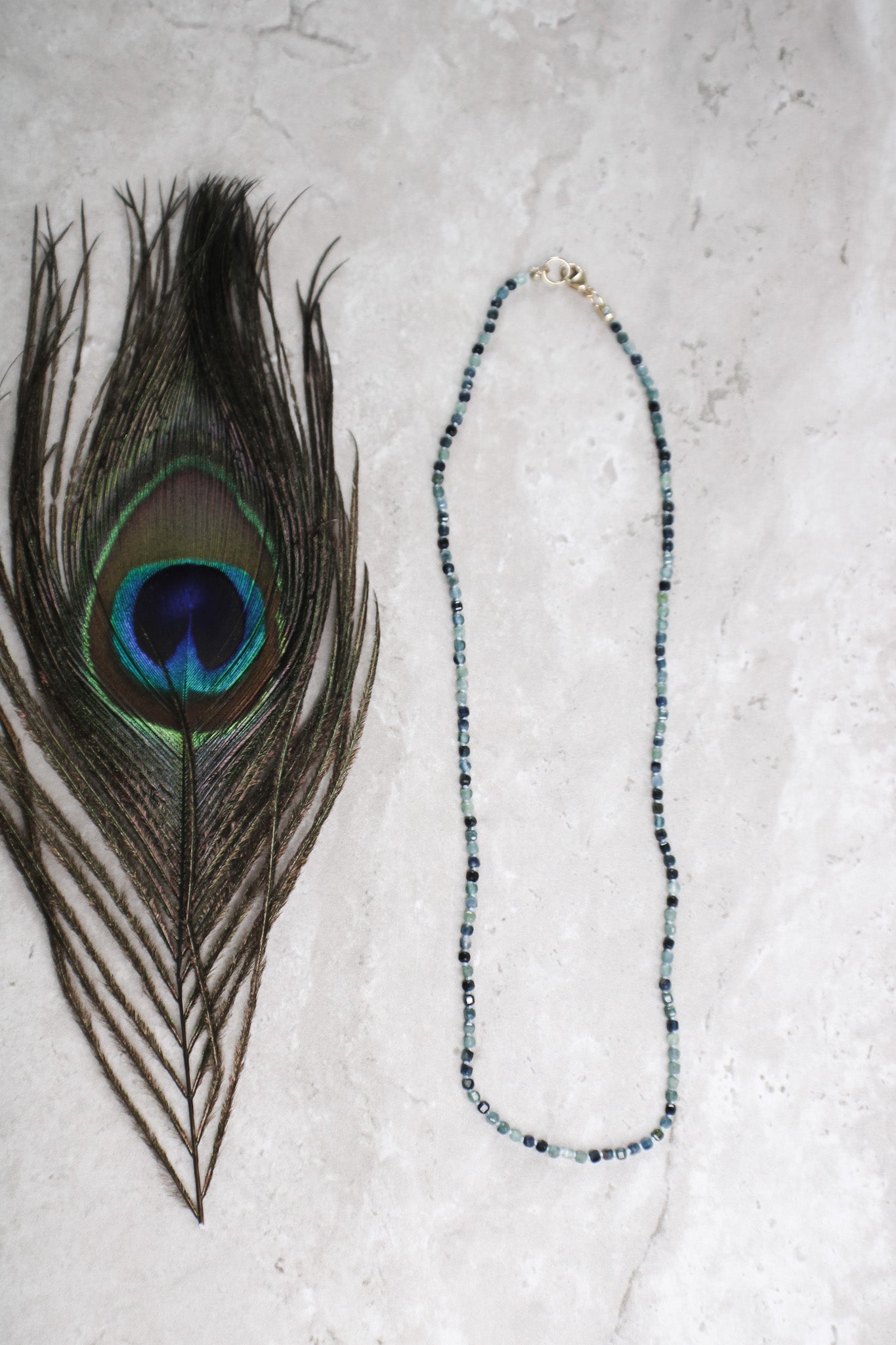 Hand-Knotted Blue Tourmaline NecklaceZiabirdNecklaces