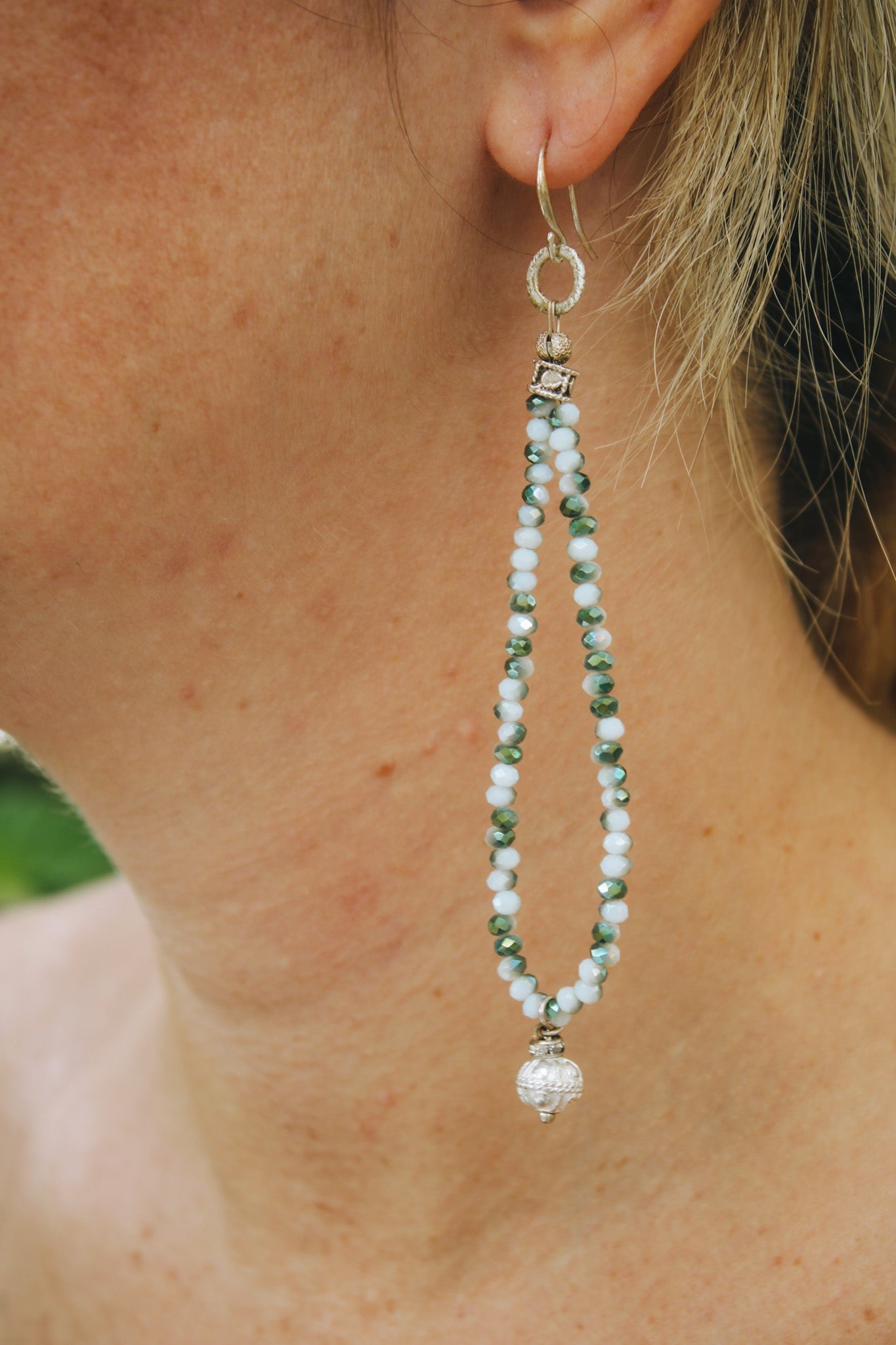 Hand Strung Crystal Earrings #409Elizabeth WEarrings