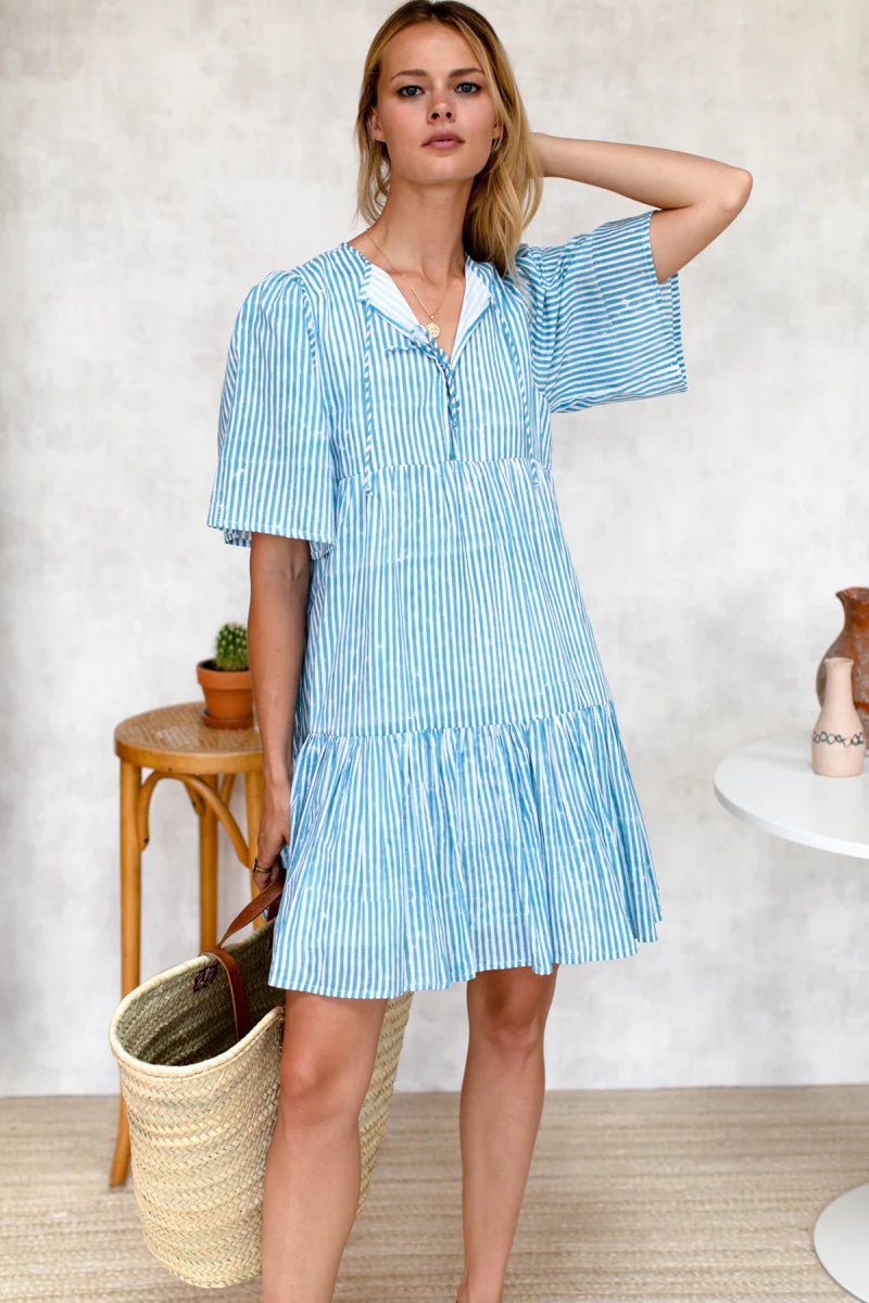 Isla Dress - Bluesy Sunday StripesEmerson FryDresses