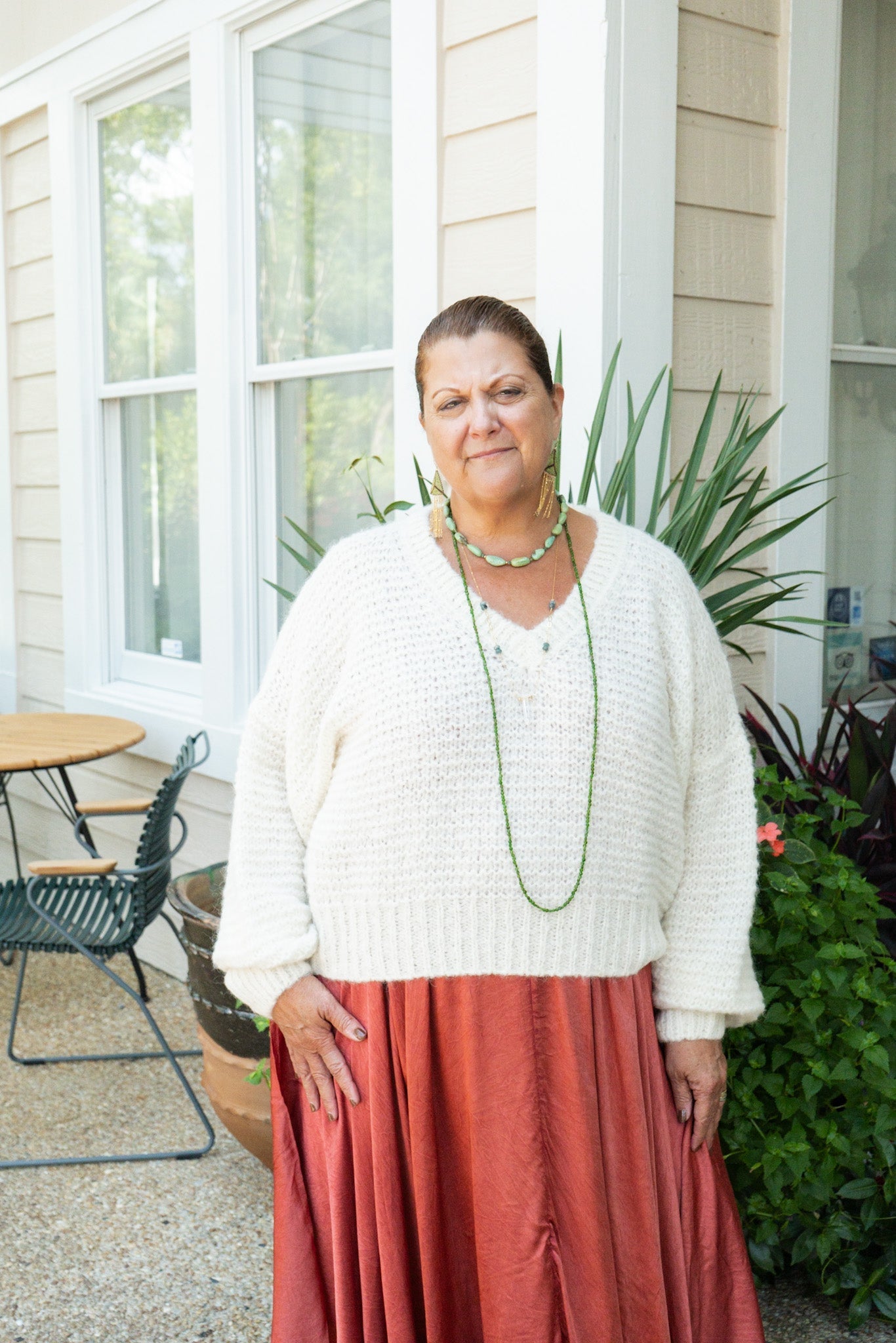 Ivory Knitted SweaterMes DemoiselleSweater