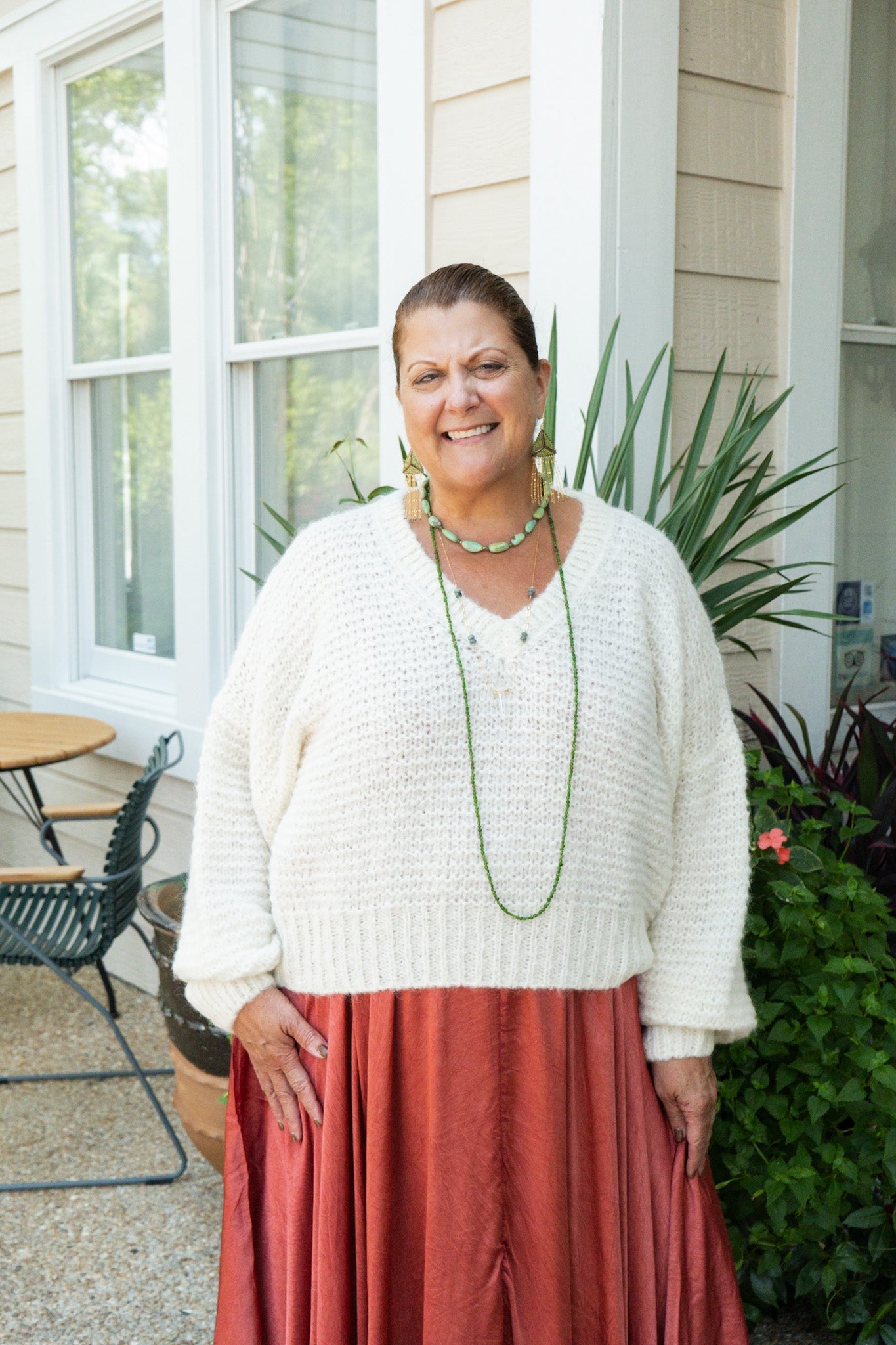 Ivory Knitted SweaterMes DemoiselleSweater