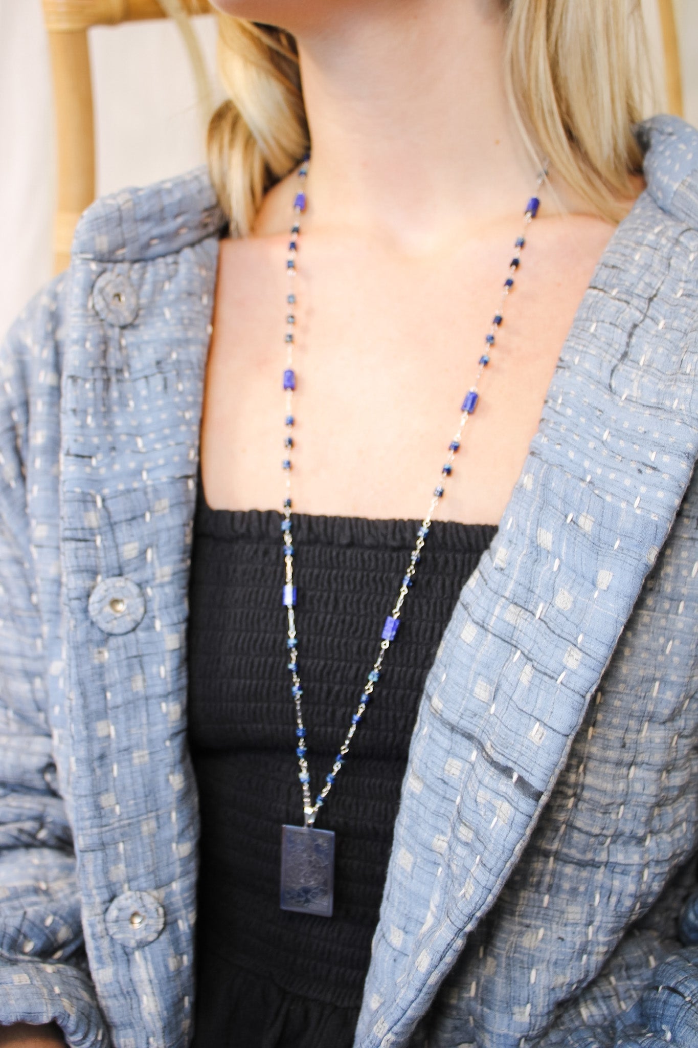 Jasper Silver Fortune Tarot NecklaceBeth ZinkNecklaces
