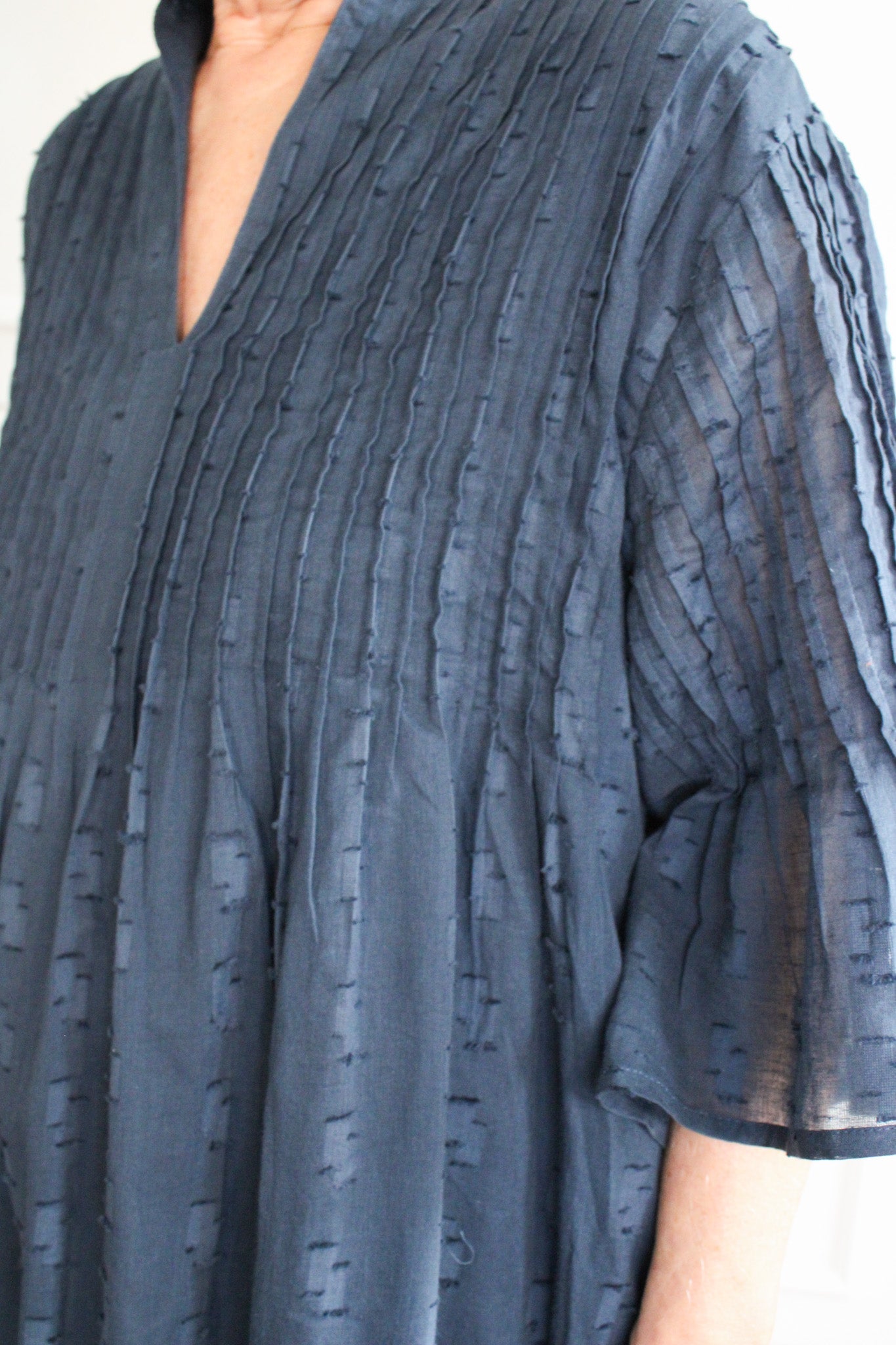 Kat Cotton Dress- NavyDolmaDress