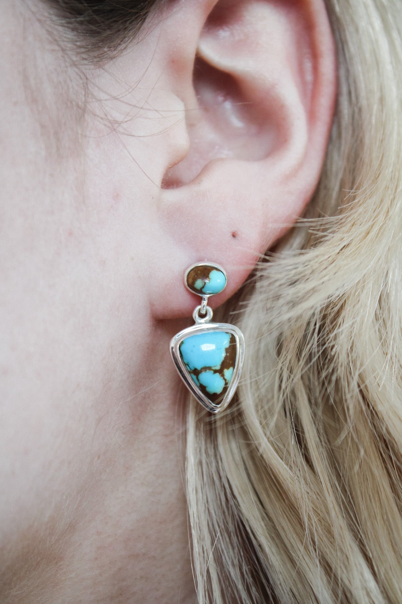 Kazakhstan Turquoise Drop EarringsEd LohmanEarrings