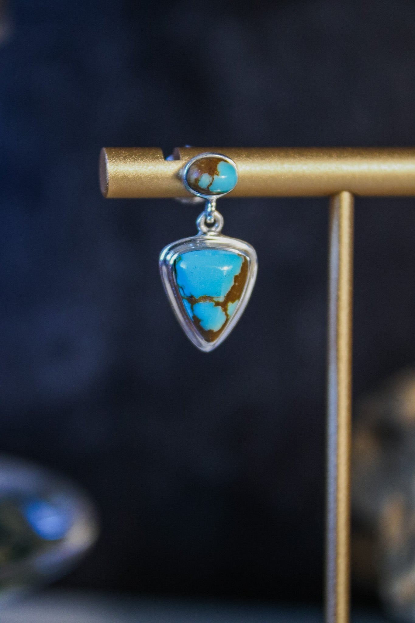 Kazakhstan Turquoise Drop EarringsEd LohmanEarrings