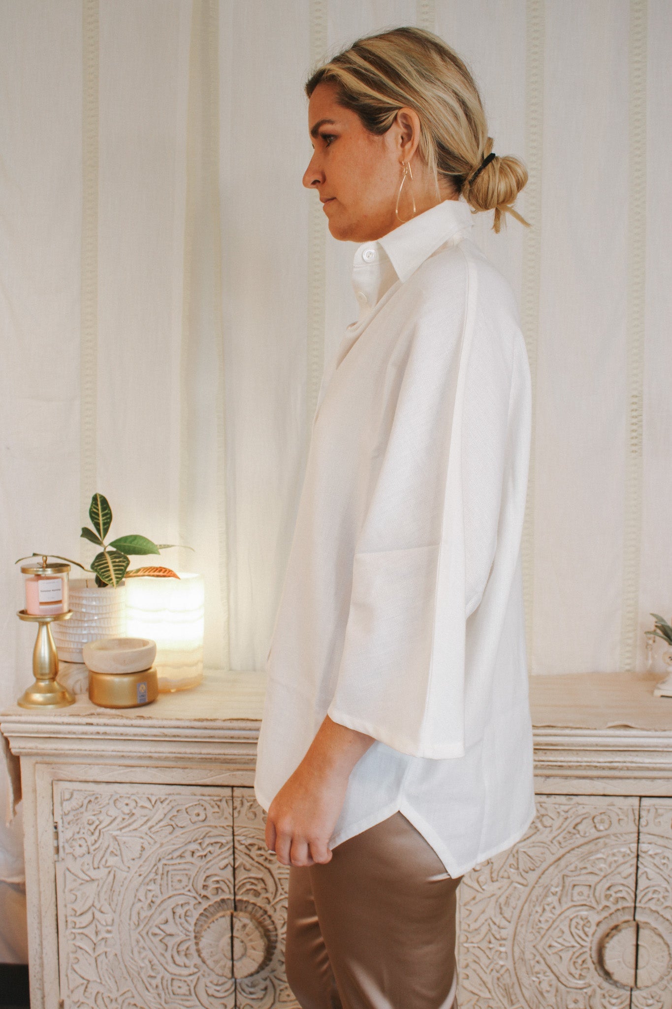 Kimono Shirt- MilkKINUAKimono Shirt