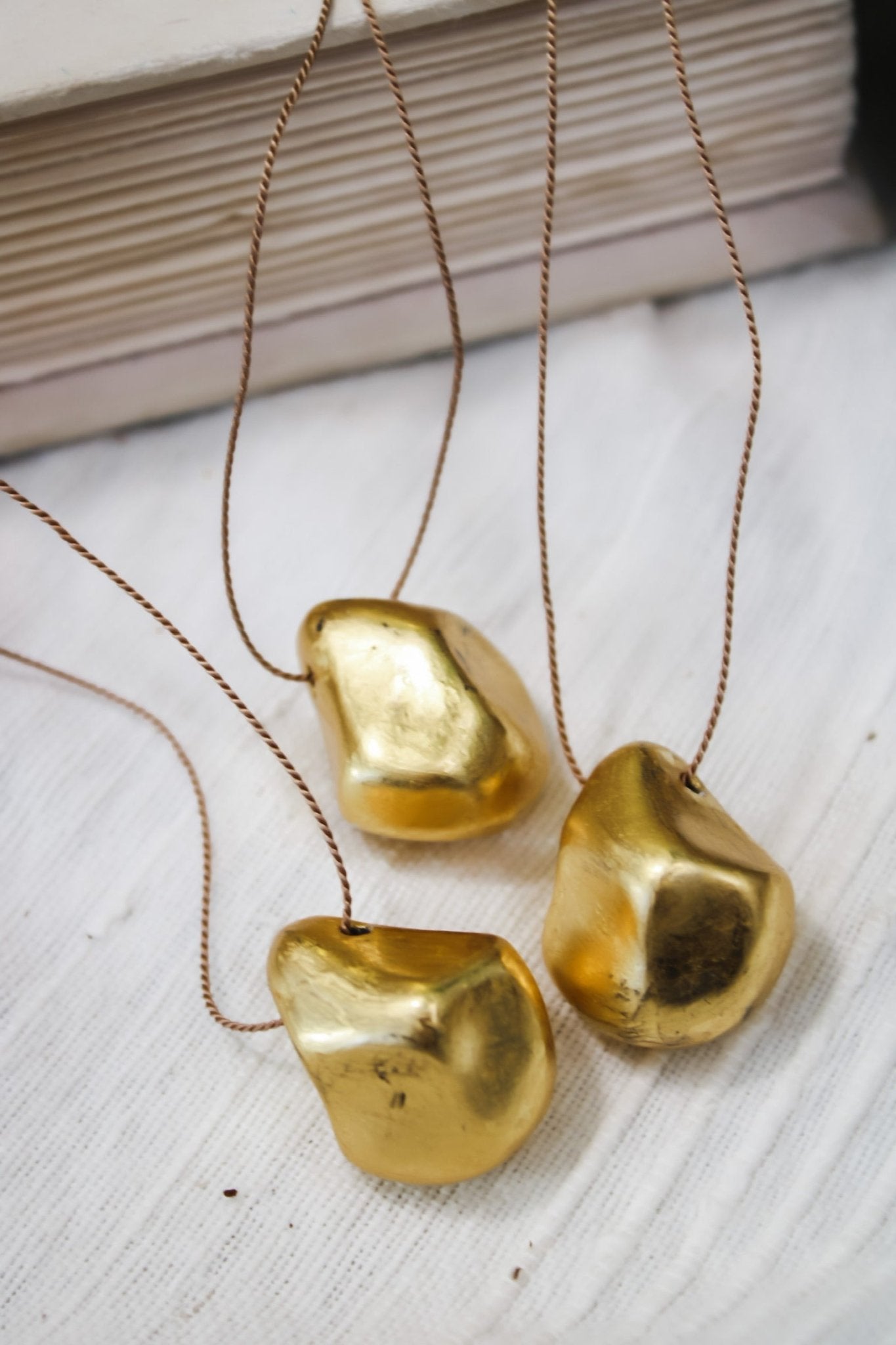 Large 23kt Sculptural NecklaceCarol LeskanicNecklace