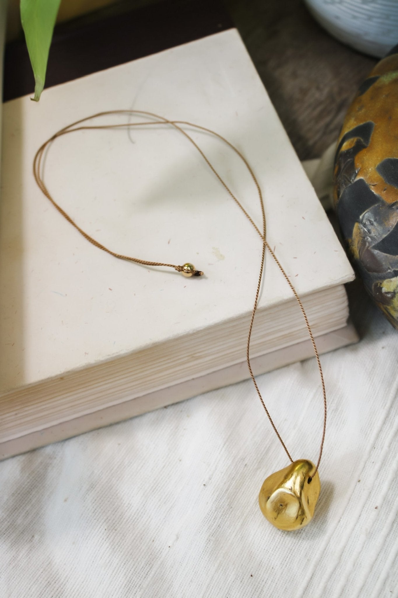 Large 23kt Sculptural NecklaceCarol LeskanicNecklace
