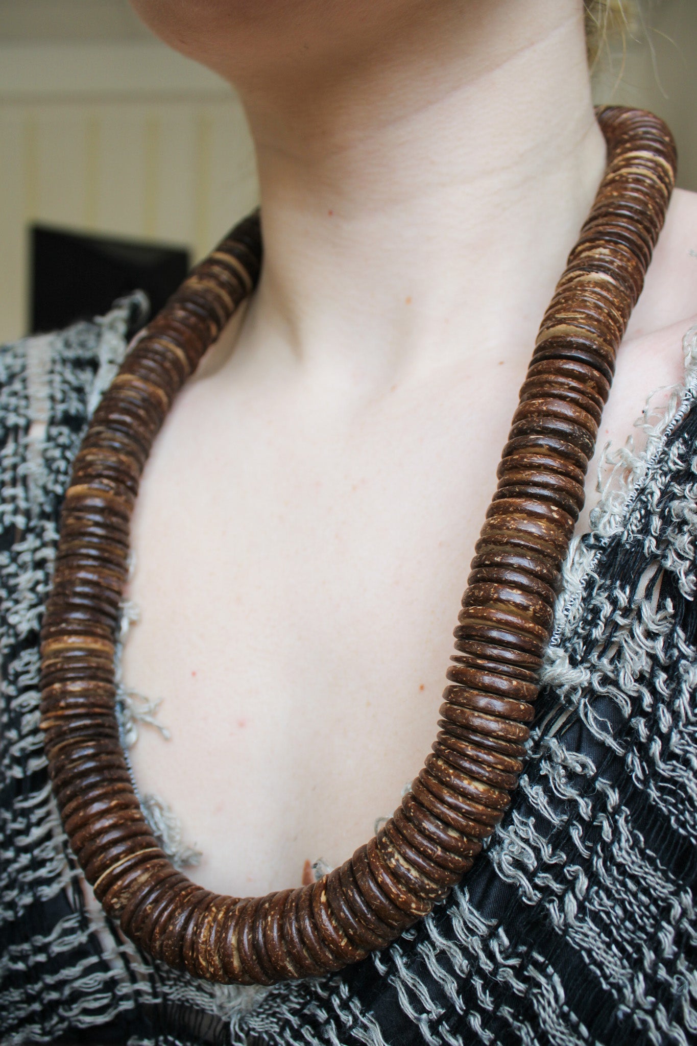 Large Coconut Heishi Bead NecklaceRobin JacksonNecklace