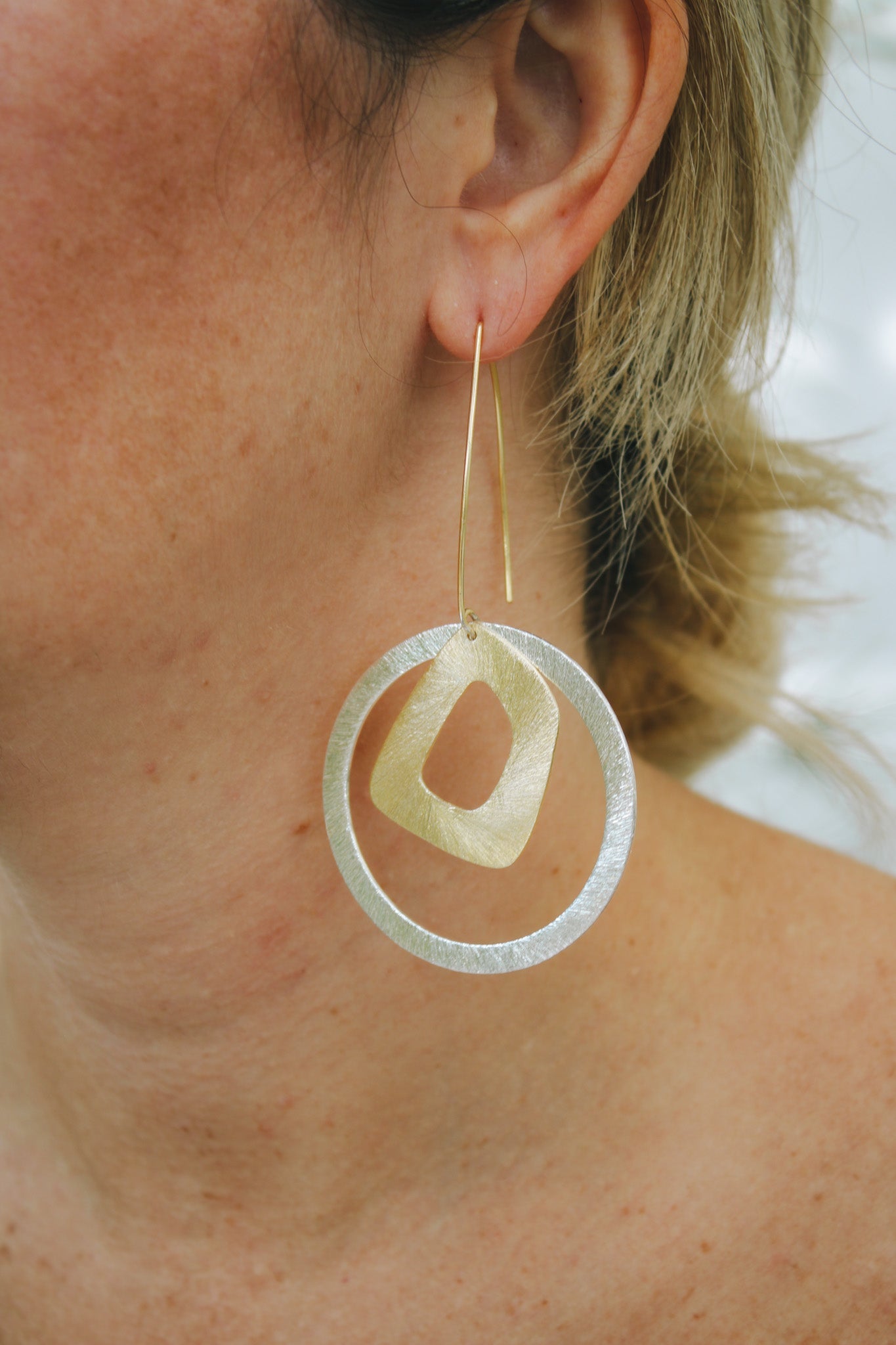 Large Mixed Metal Earrings #288Elizabeth WEarrings