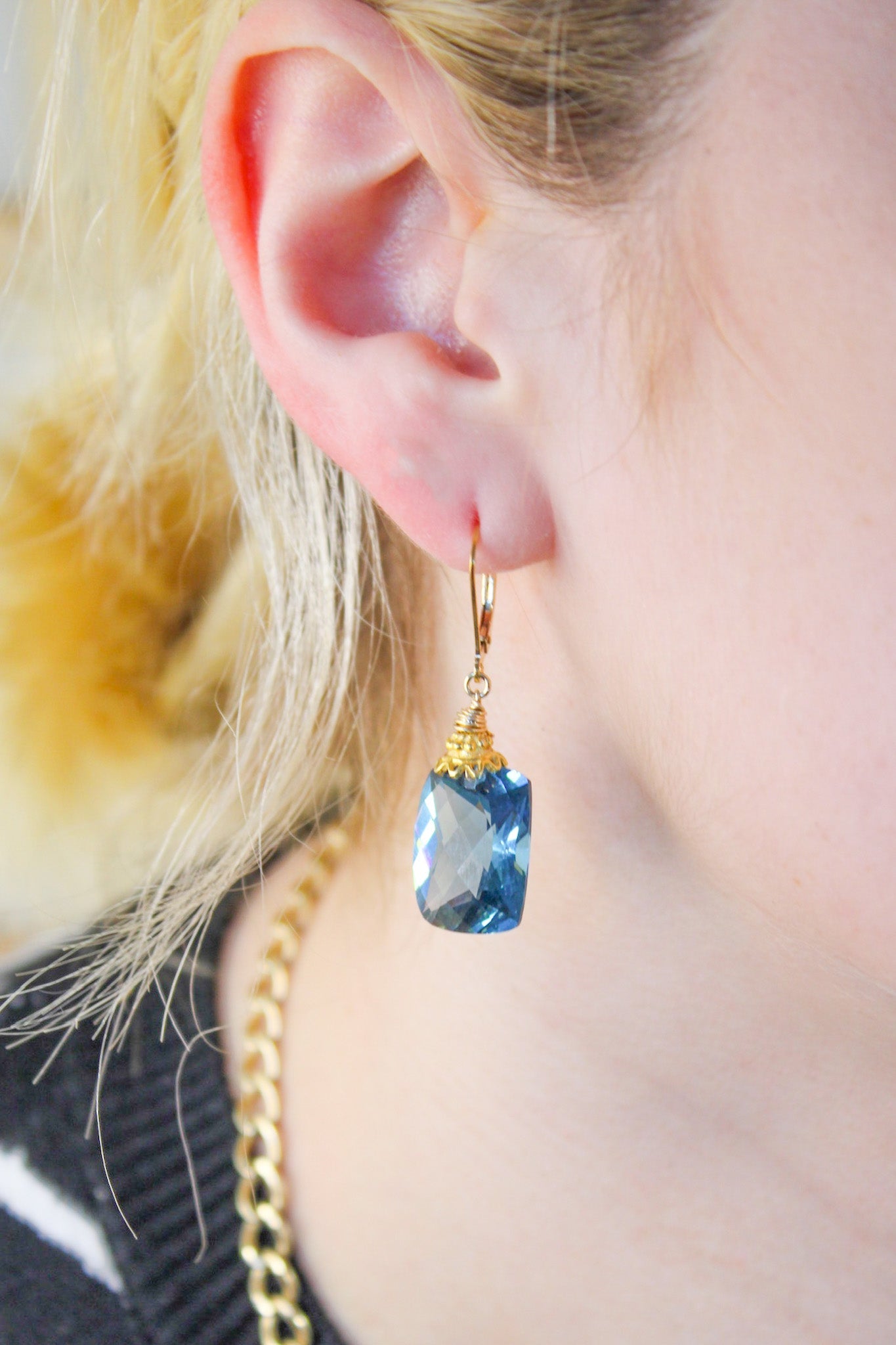London Blue Topaz Rectangle EarringsBeth ZinkEarrings