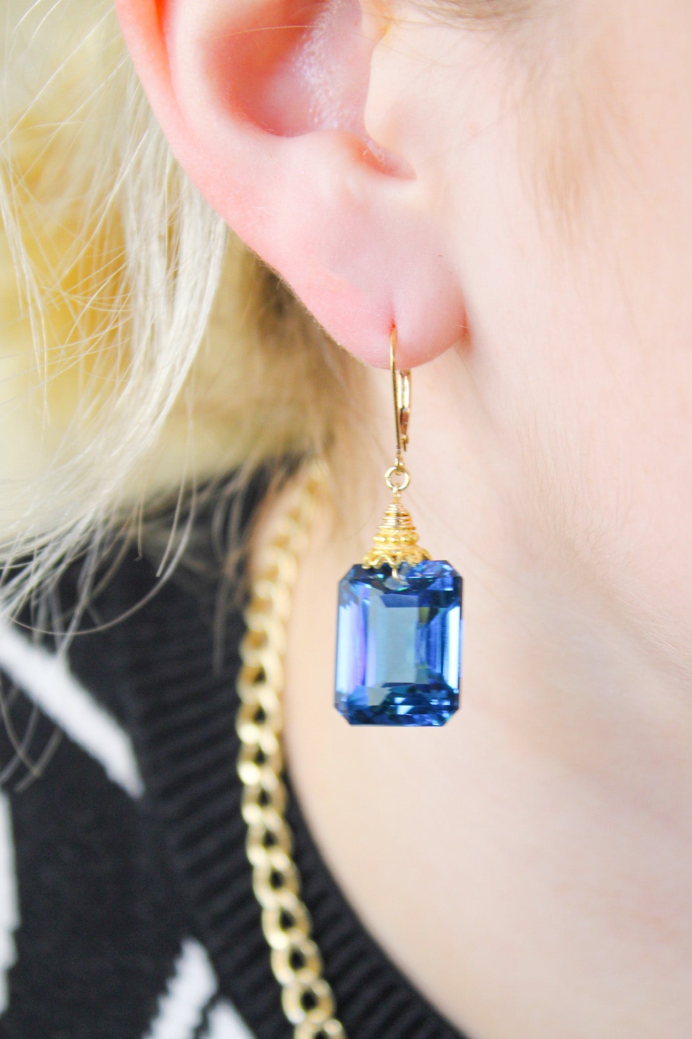 London Blue Topaz Square EarringsBeth ZinkEarrings
