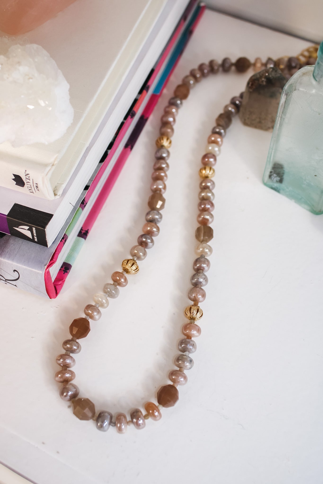 Long Moonstone NecklaceBeth ZinkNecklaces