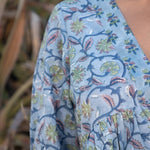 Maile Block Print Dress- CornflowerThe Fox and The MermaidDress