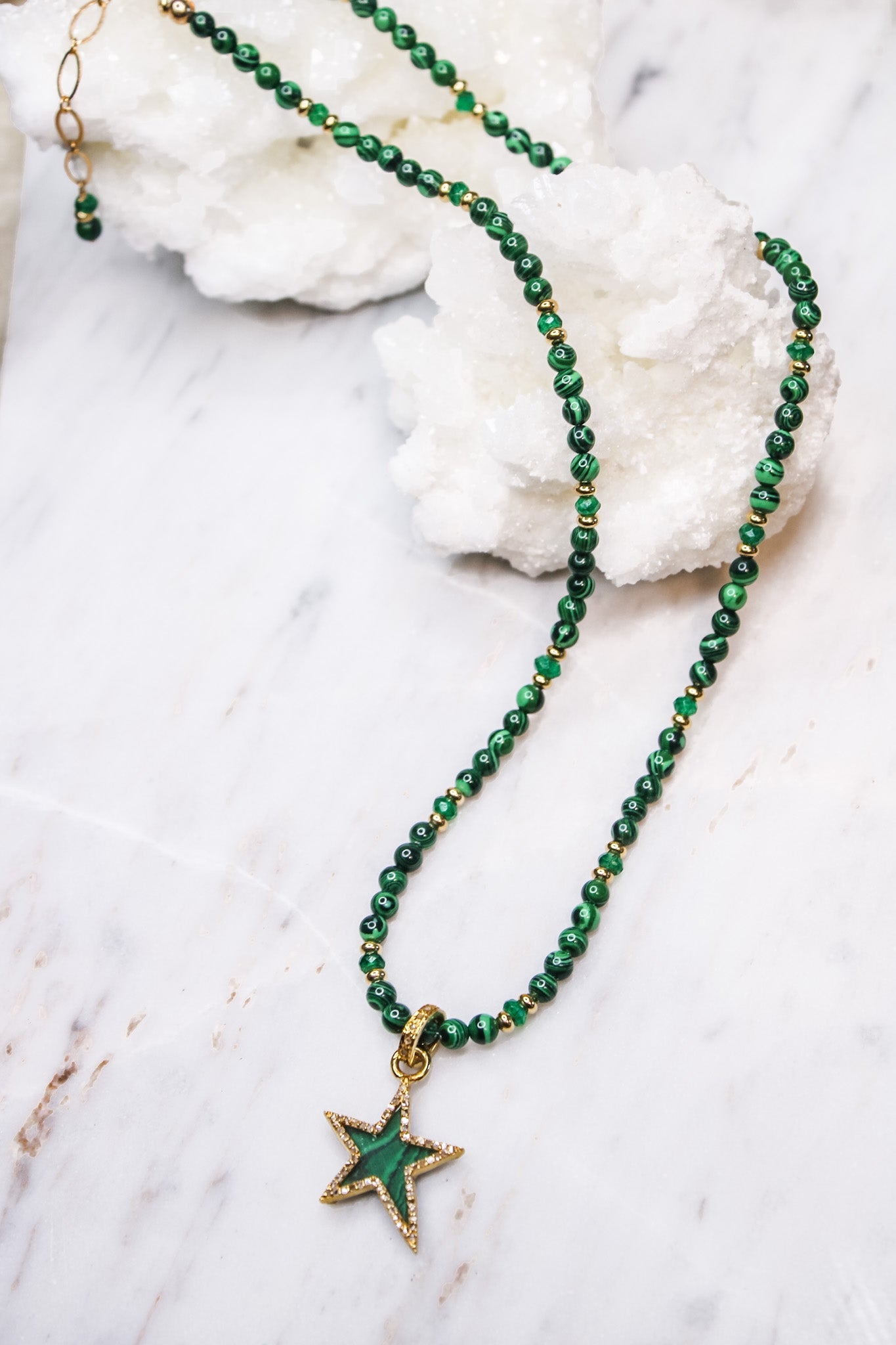 Malachite Diamond Star NecklaceBeth ZinkNecklace