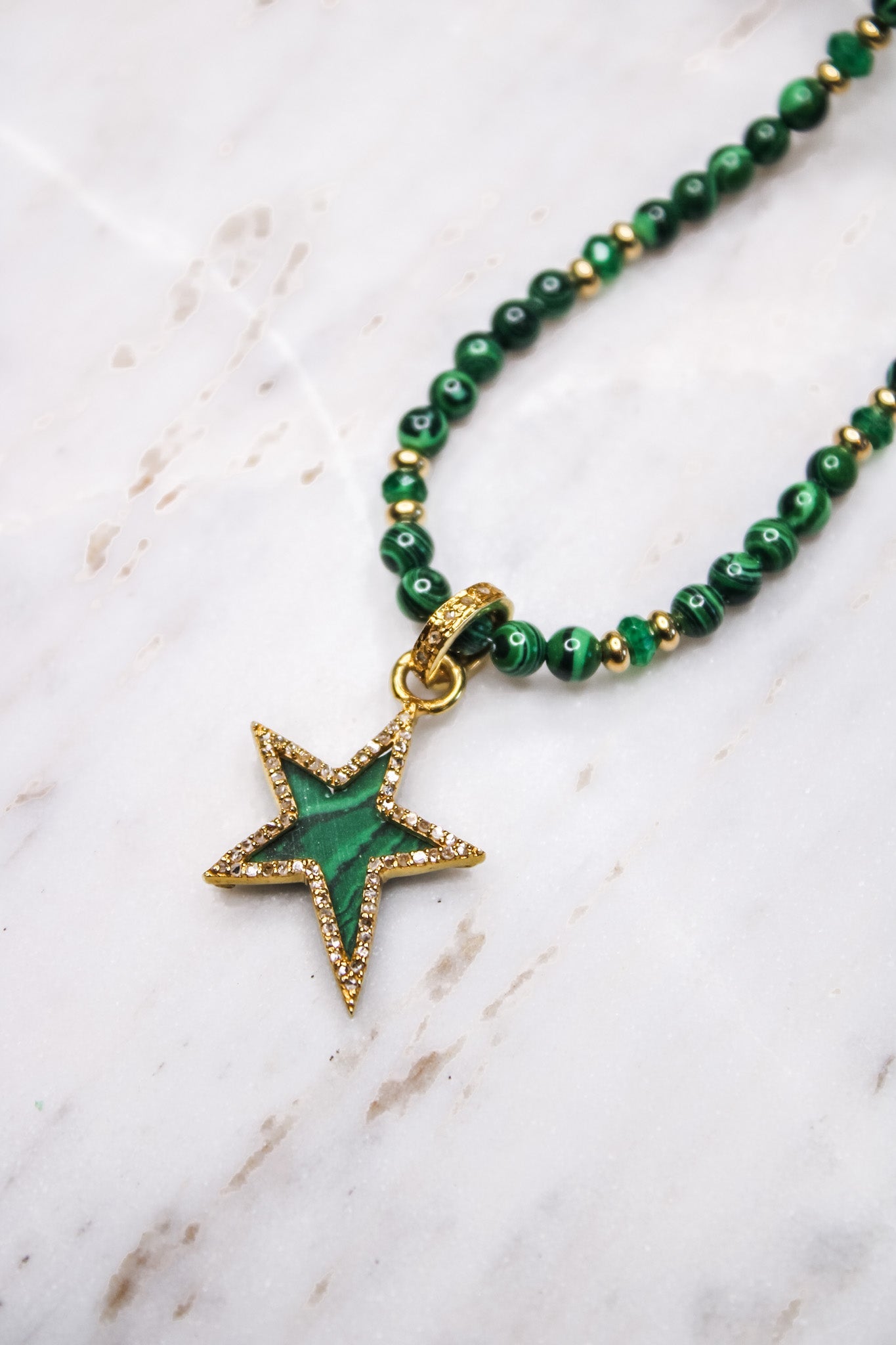 Malachite Diamond Star NecklaceBeth ZinkNecklace