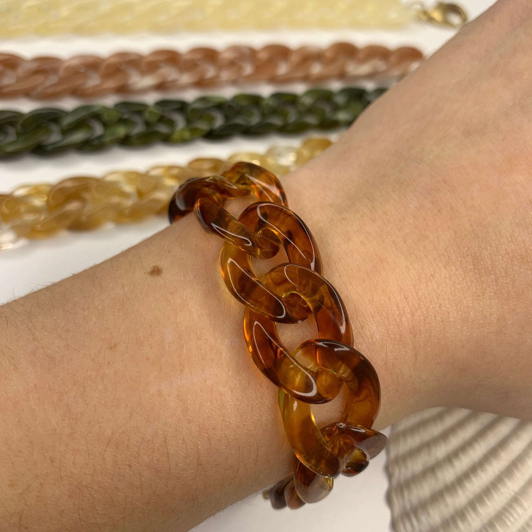 Marbled Acrylic Chain BraceletRobin JacksonBracelet