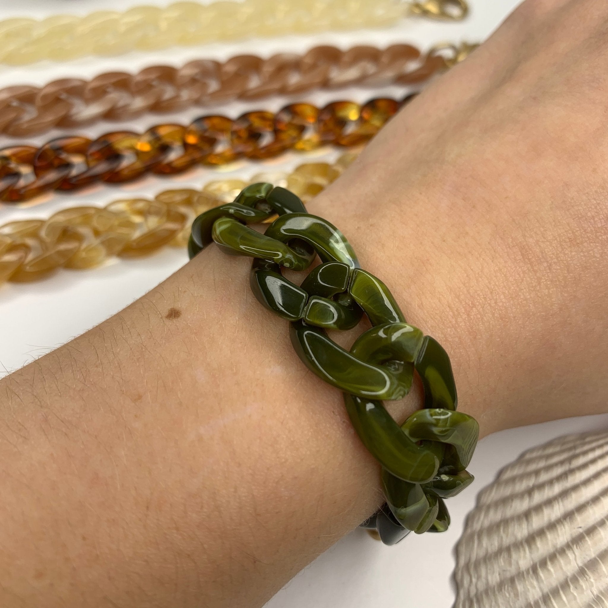 Marbled Acrylic Chain BraceletRobin JacksonBracelet