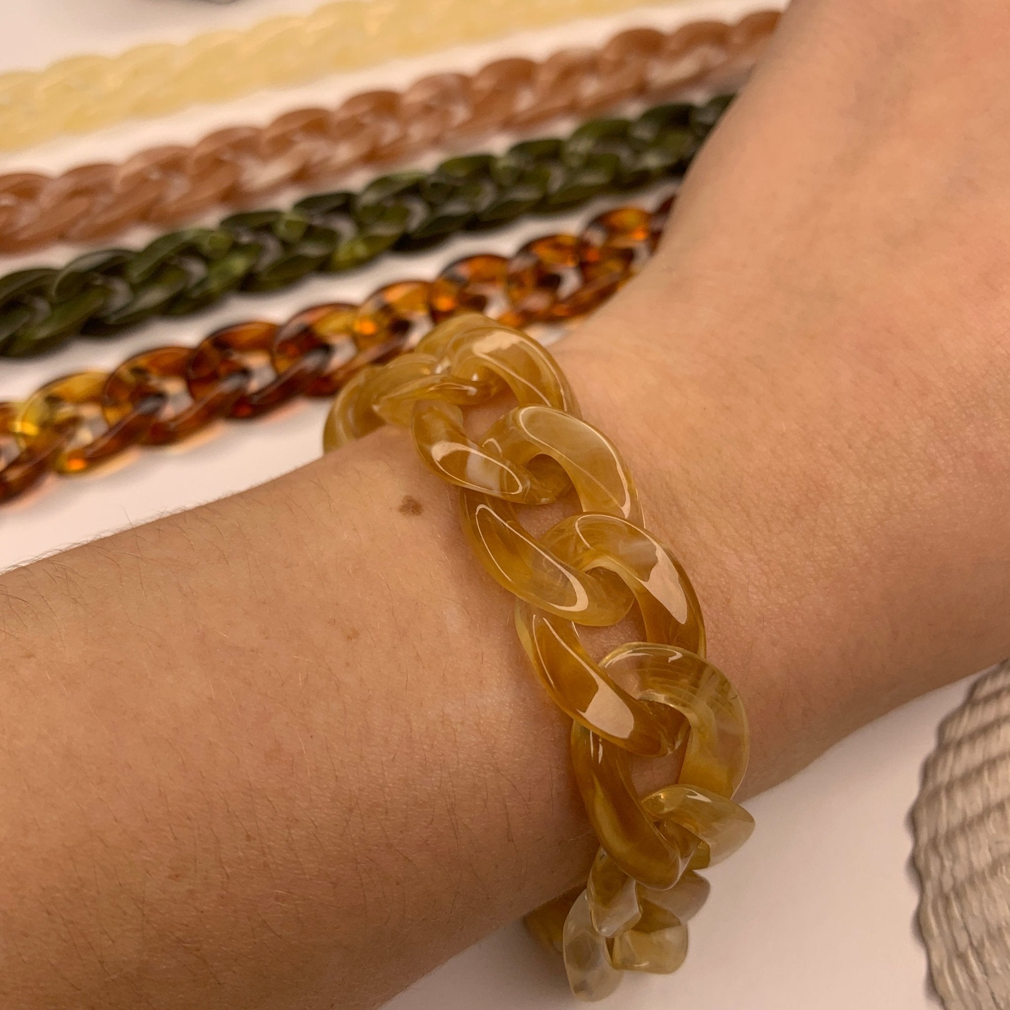 Marbled Acrylic Chain BraceletRobin JacksonBracelet