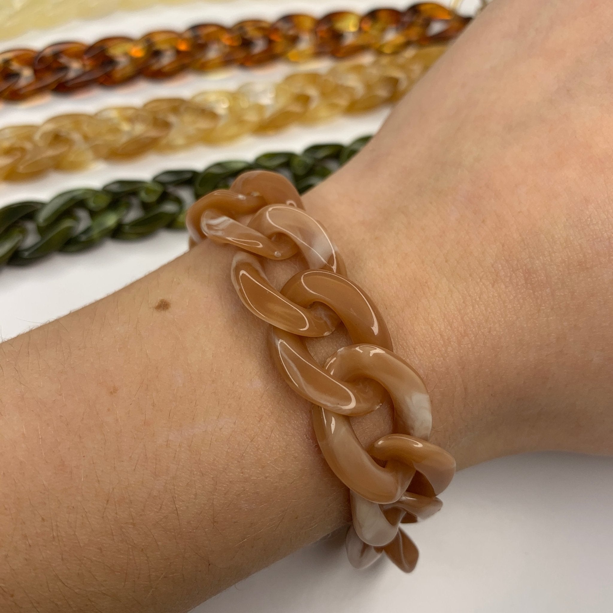 Marbled Acrylic Chain BraceletRobin JacksonBracelet