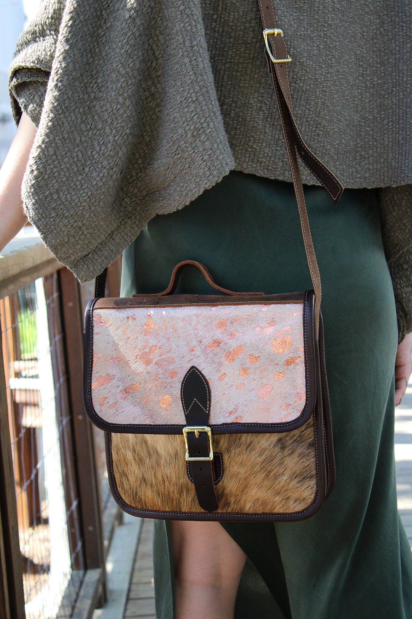Messenger Bag - Rose GoldZiabirdHandbags