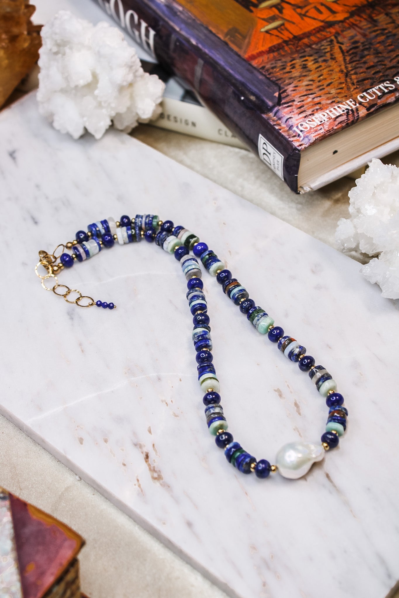 Mixed Gemstone Heishi NecklaceBeth ZinkNecklace