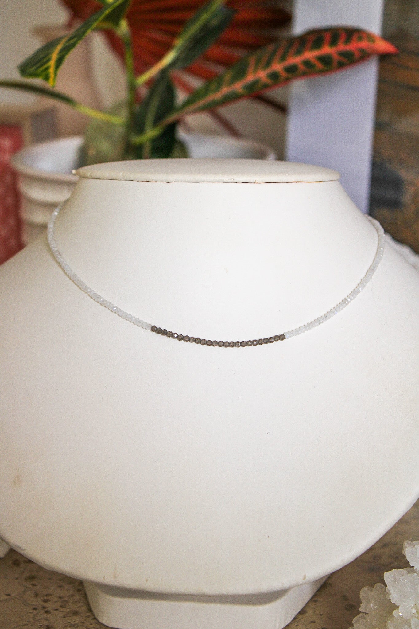 Moonstone Gemstone Accent NecklaceZiabirdNecklaces