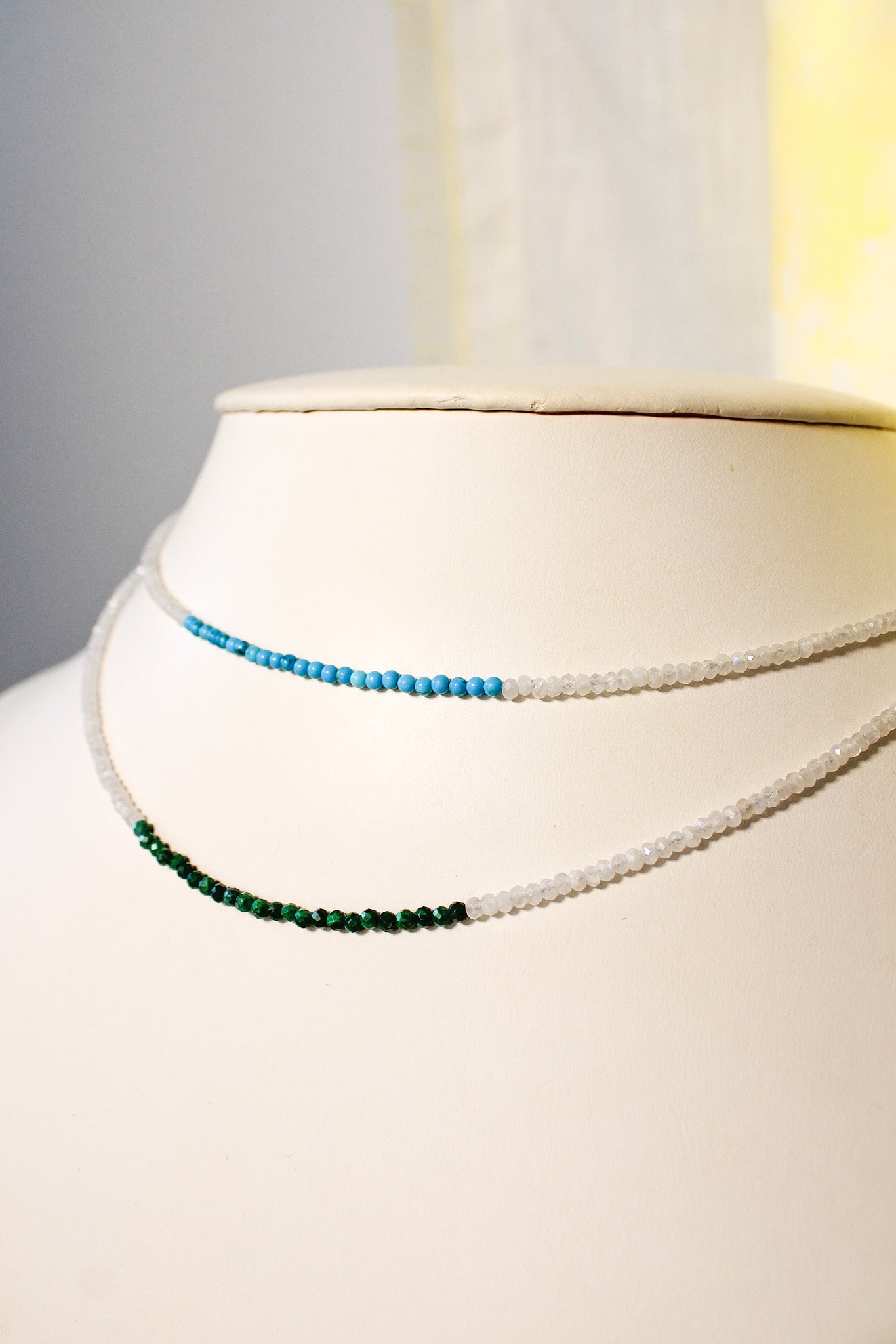 Moonstone Gemstone Accent NecklaceZiabirdNecklaces