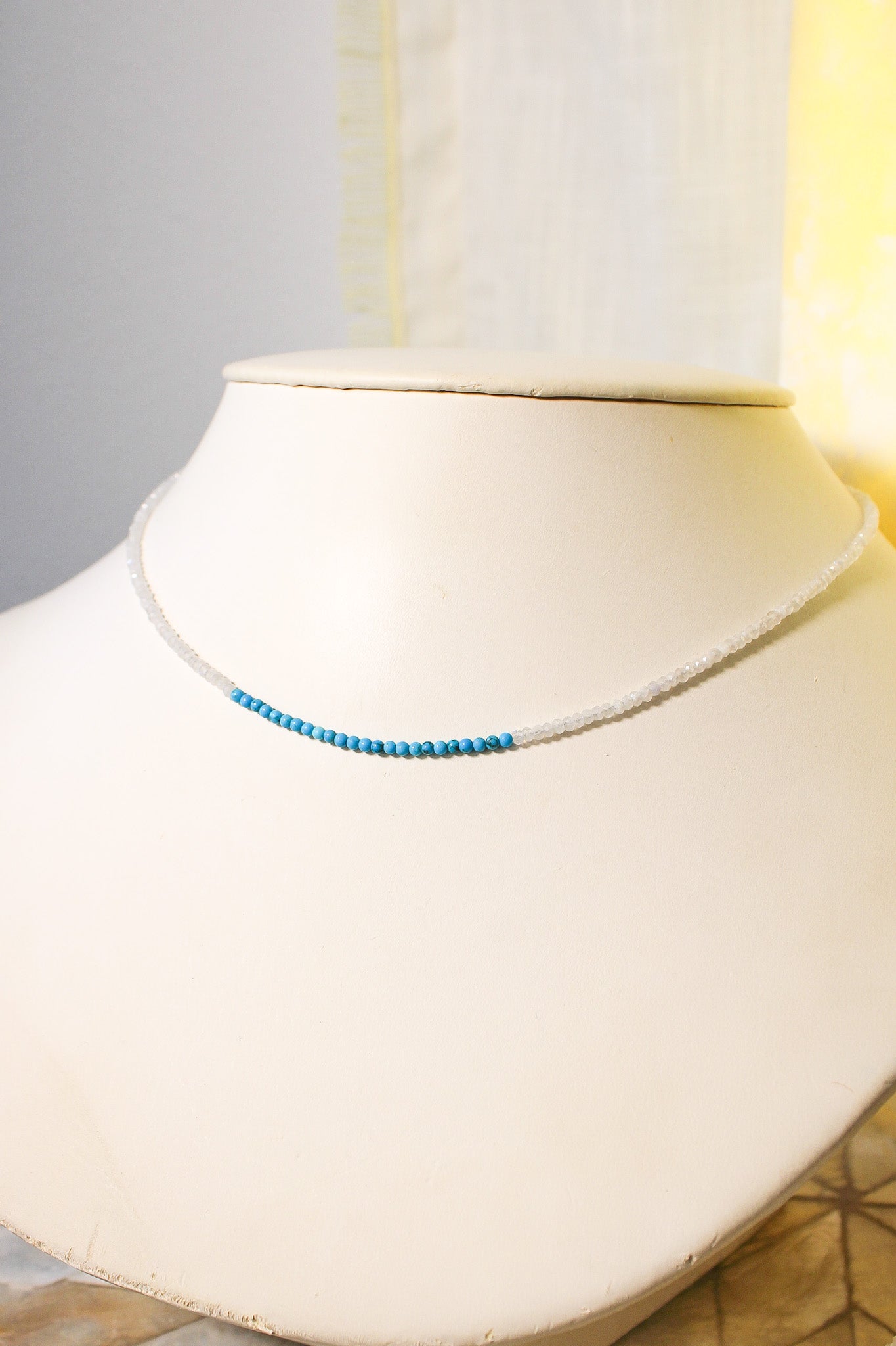 Moonstone Gemstone Accent NecklaceZiabirdNecklaces