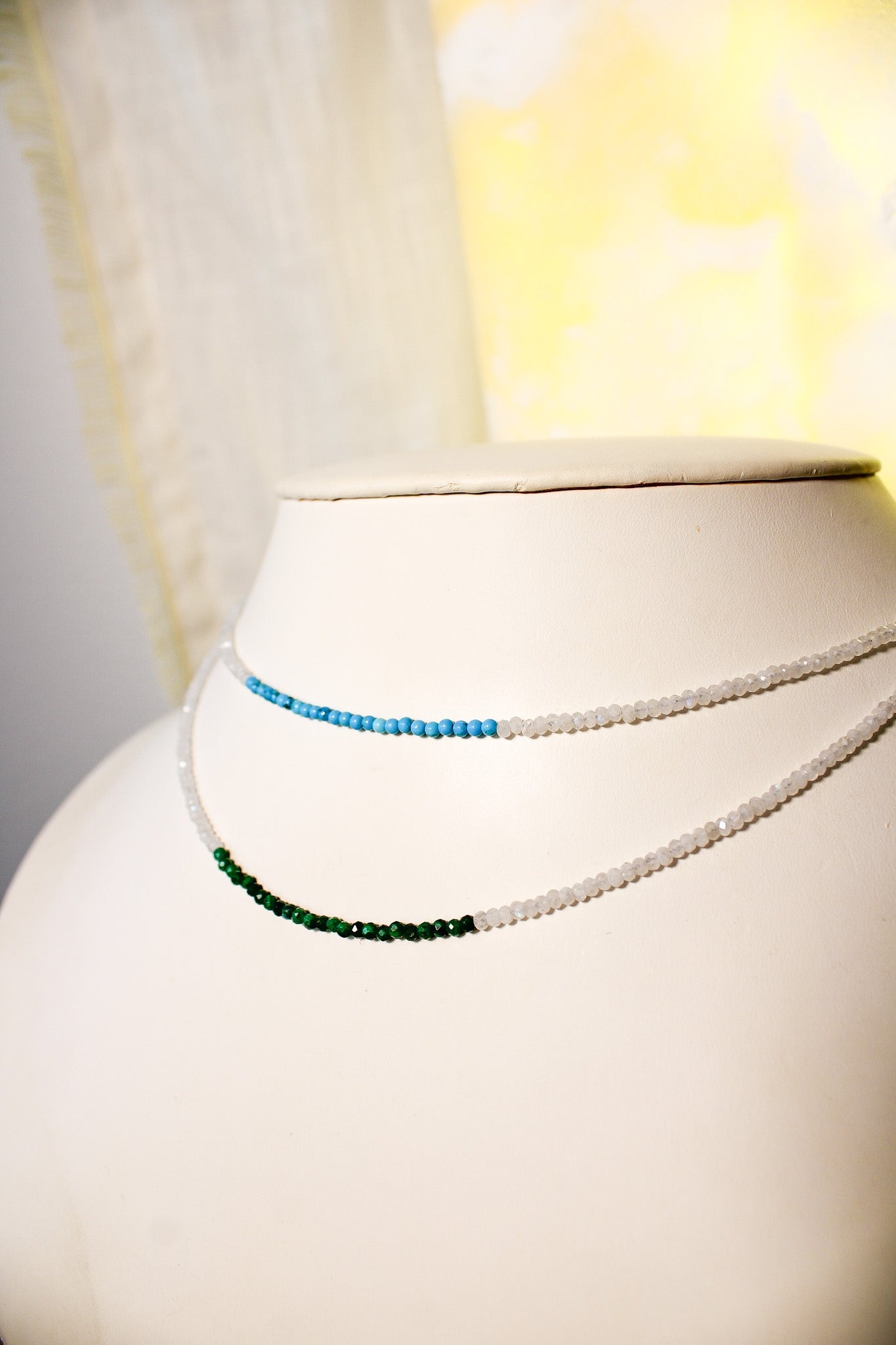 Moonstone Gemstone Accent NecklaceZiabirdNecklaces