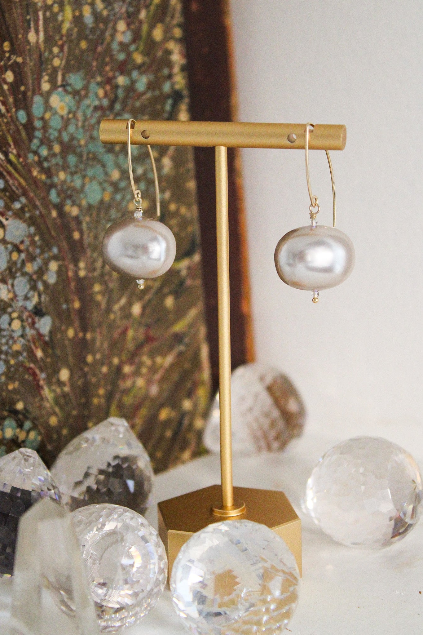 Mother of Always Pearl EarringsZiabirdNecklaces