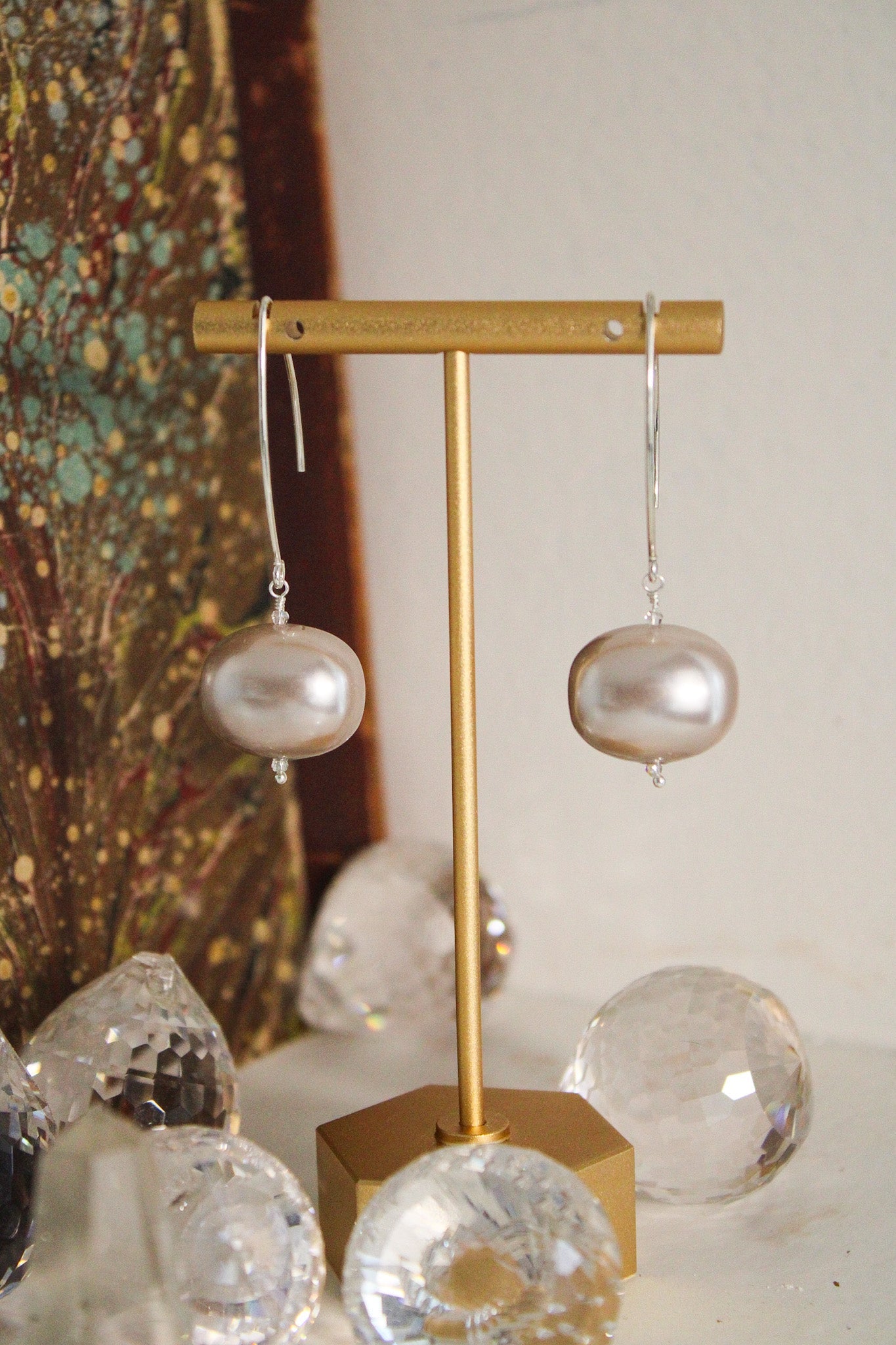 Mother of Always Pearl EarringsZiabirdNecklaces