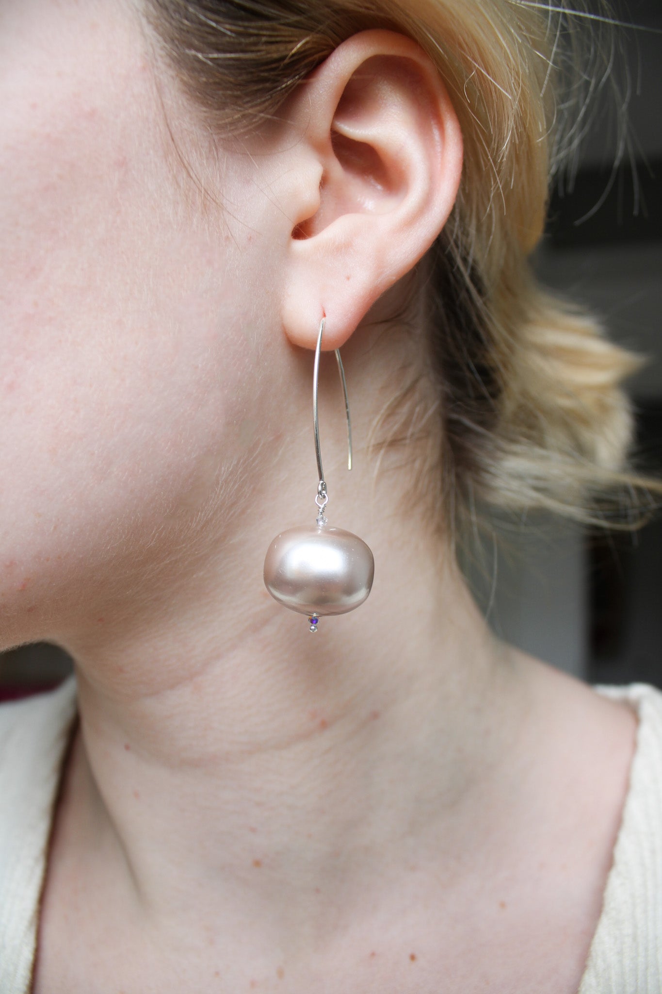 Mother of Always Pearl EarringsZiabirdNecklaces