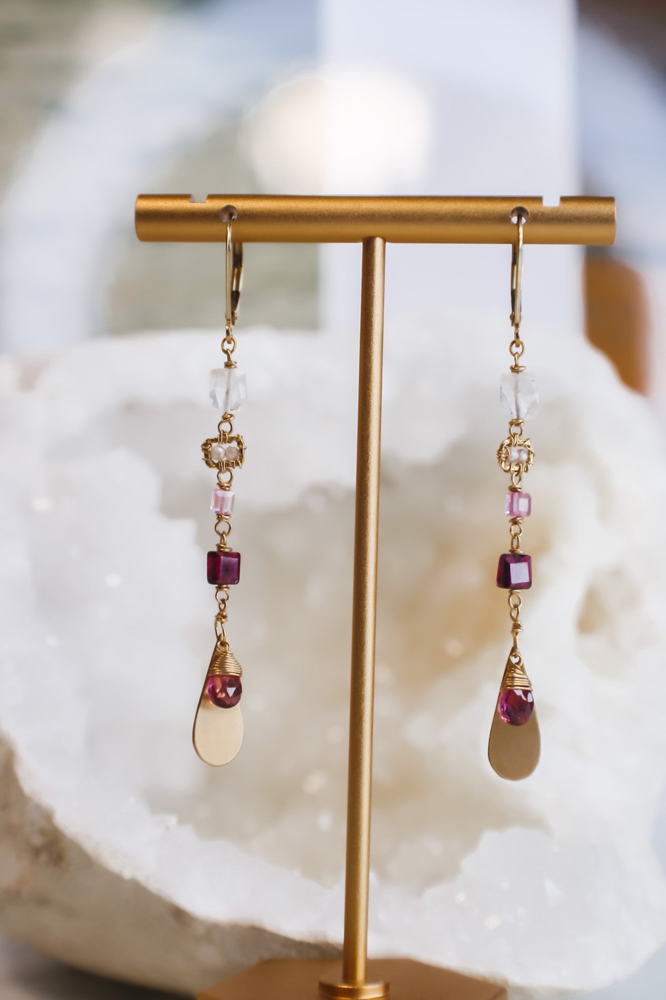 MP 5047 Straw Rhod EarringsMichelle PresslerEarrings